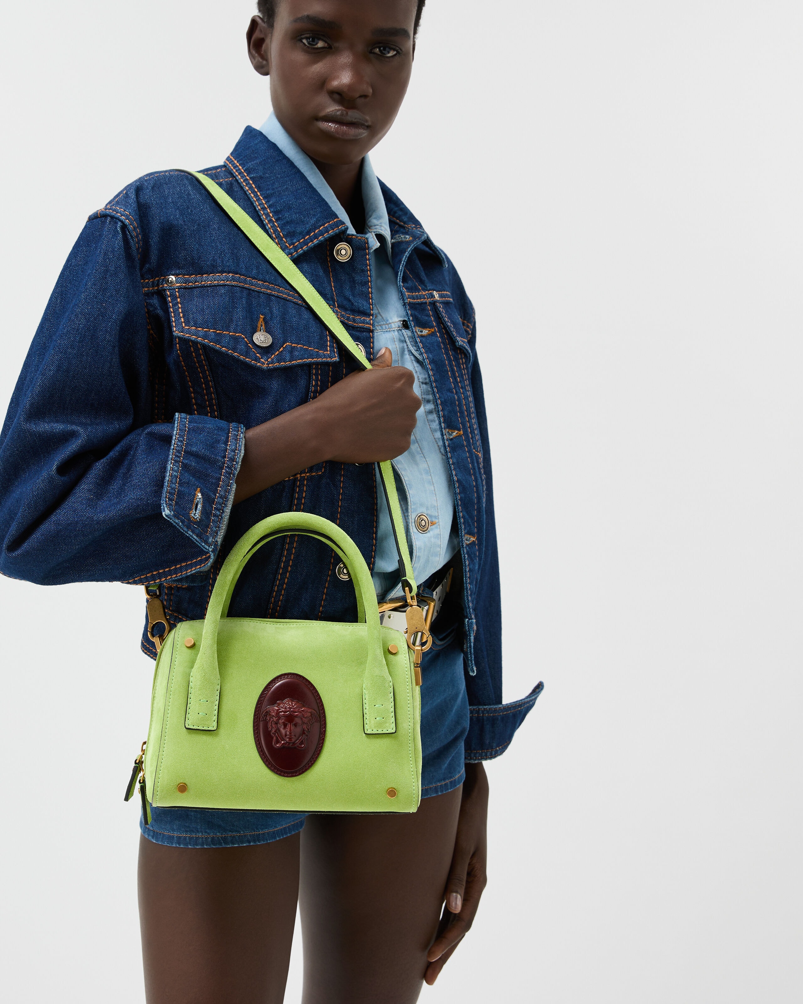 た*き様 希少 破格 美品 DSQUARED2 レザーボストンバッグ グリーン