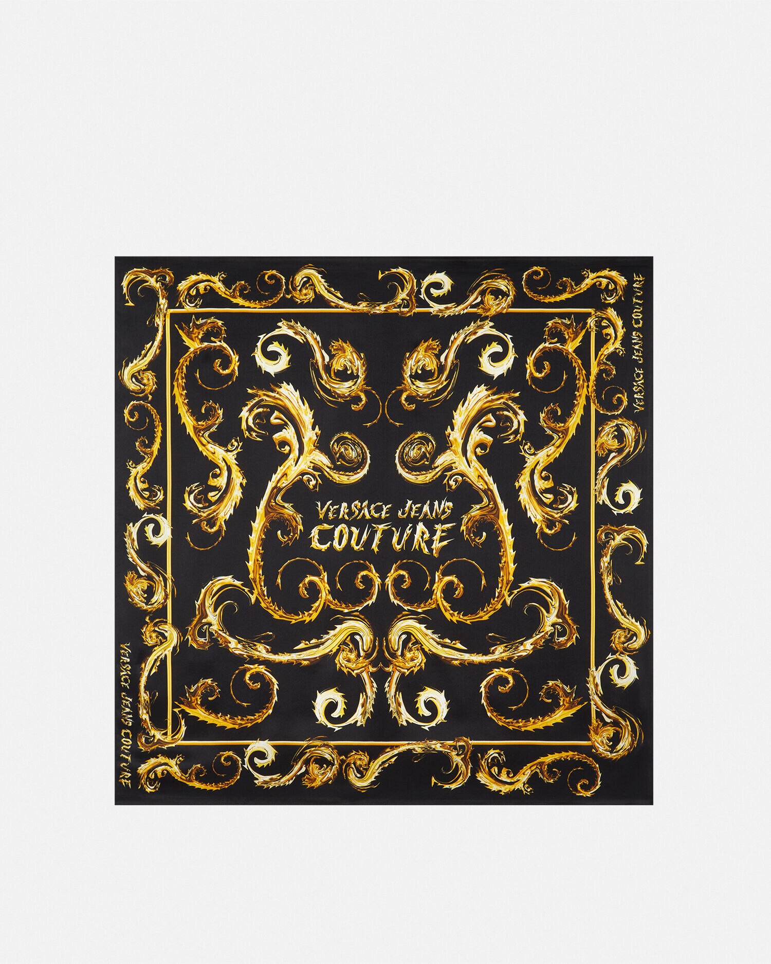 クロモ クチュール シルク スカーフ 90 cm | VERSACE JP