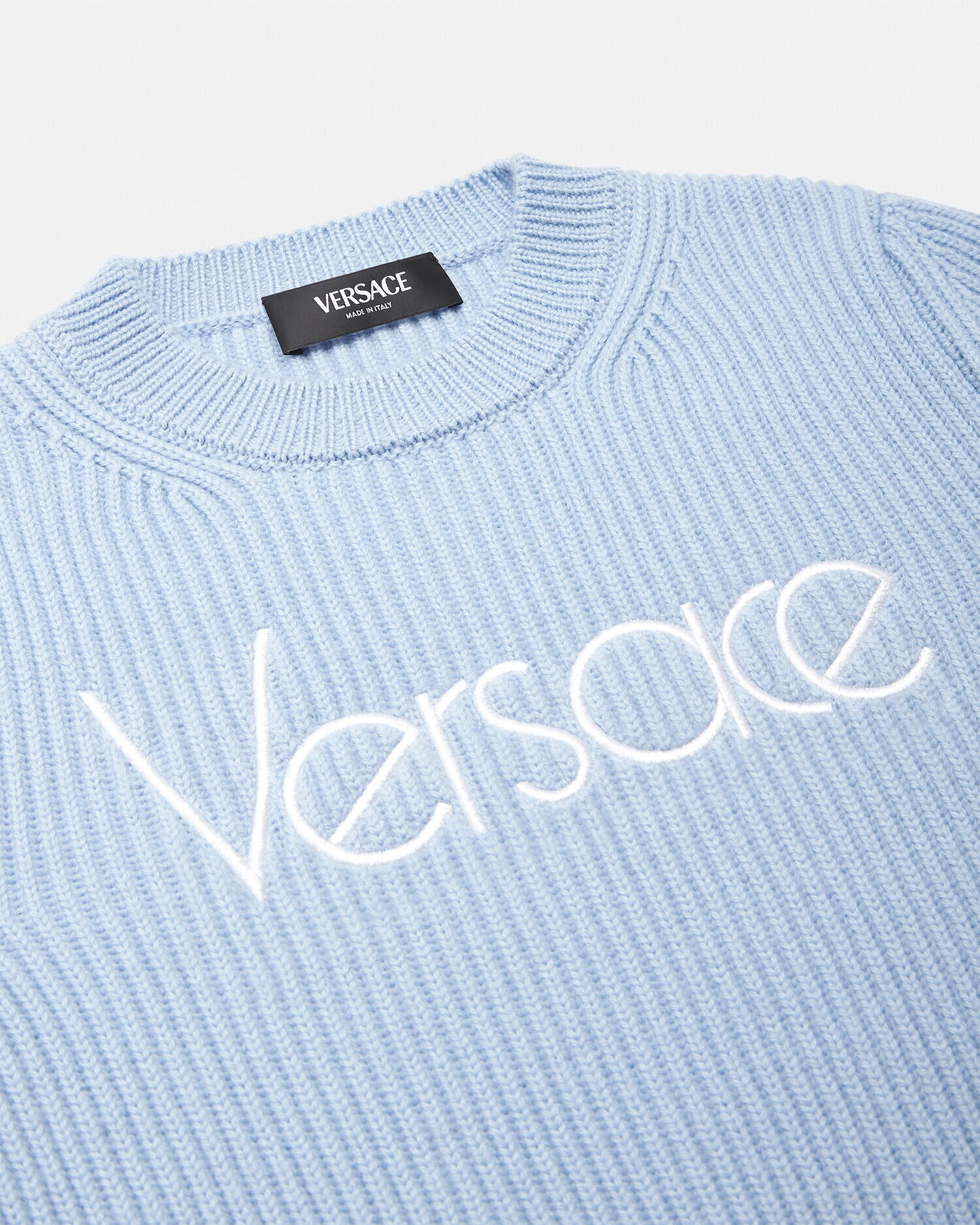 1978 リエディション ロゴ キッズ セーター ブルー | VERSACE JP