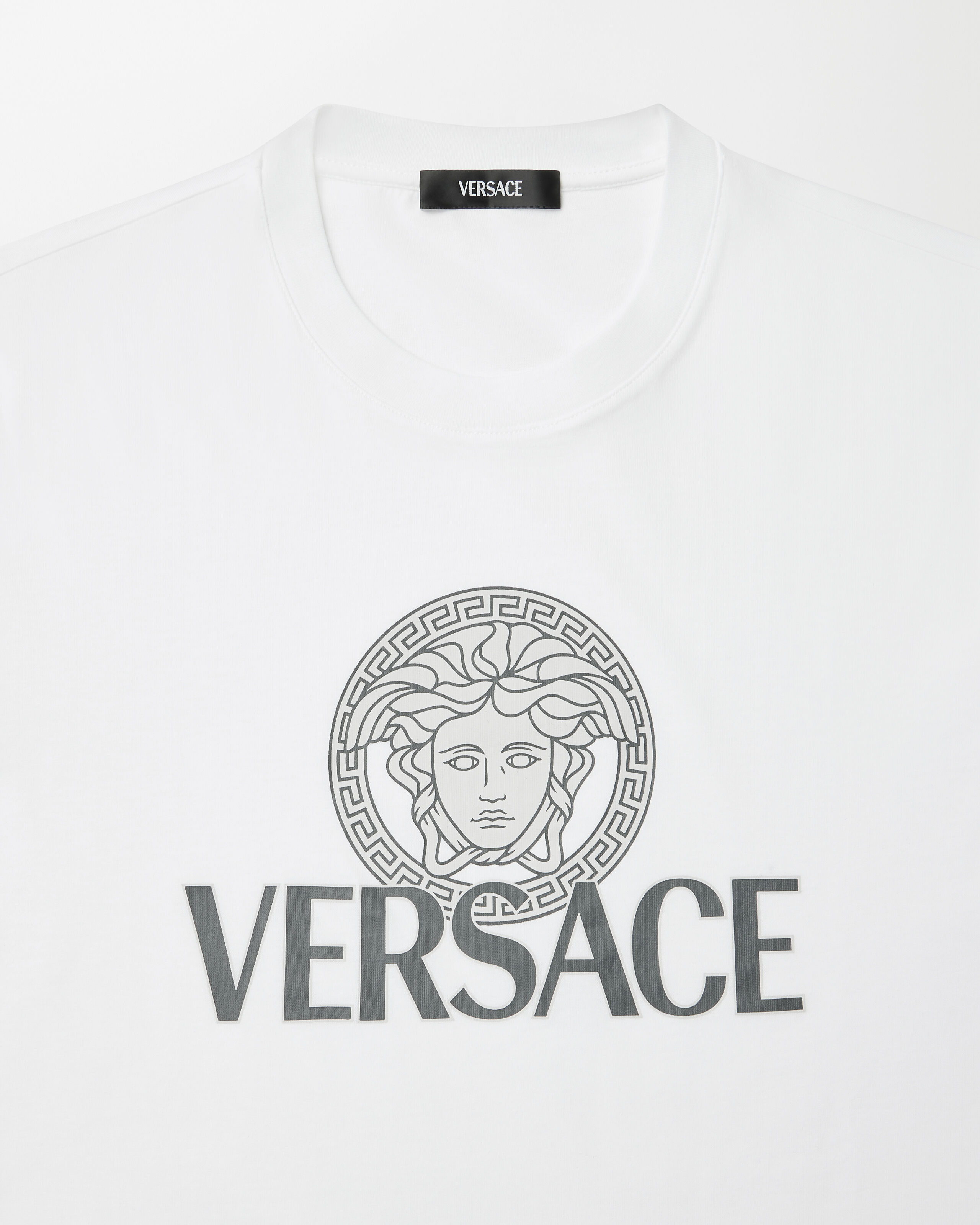 プリント コットンジャージー Tシャツ ホワイト | VERSACE JP
