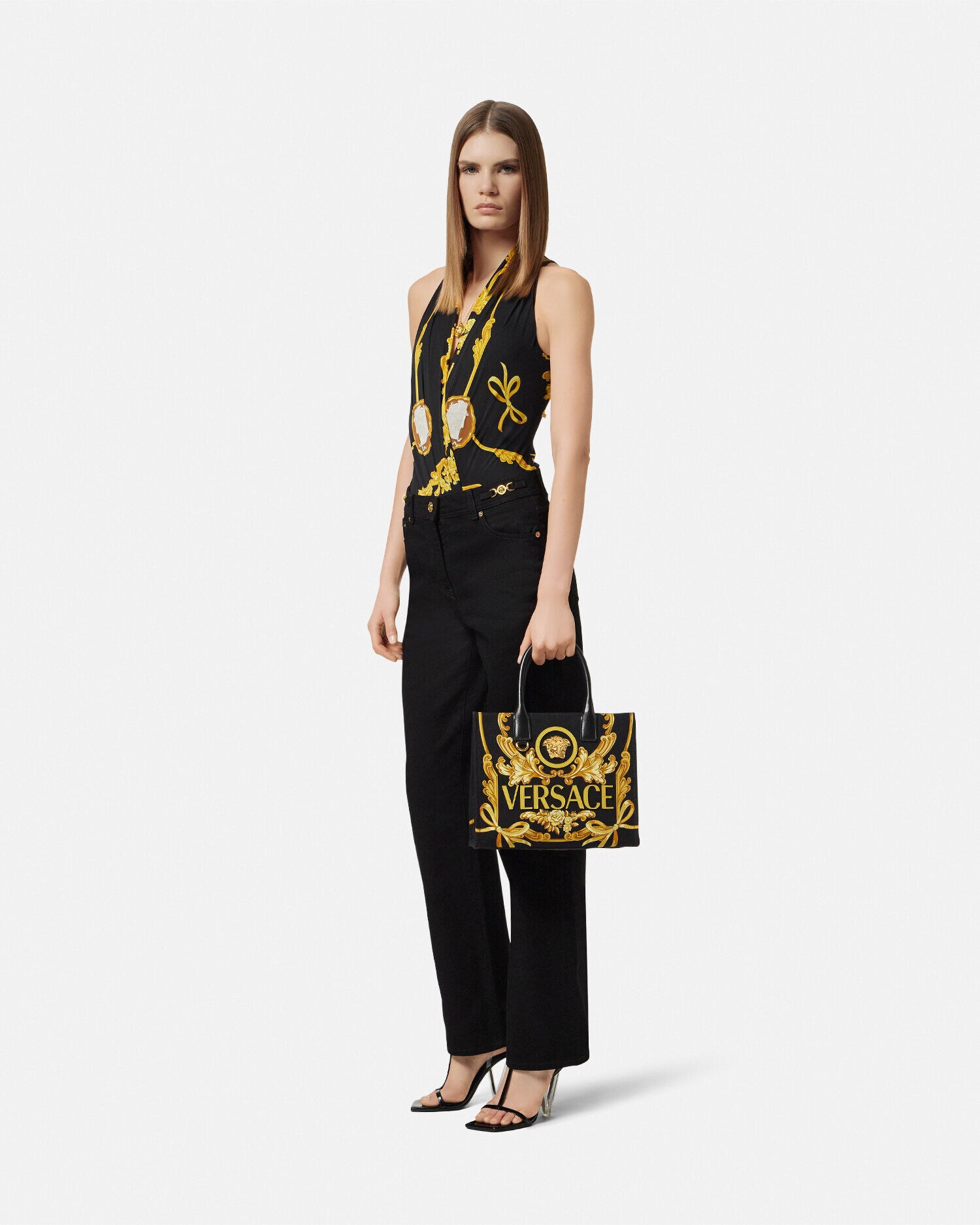 スモール トート バッグ カメオ ラ メドゥーサ | VERSACE JP