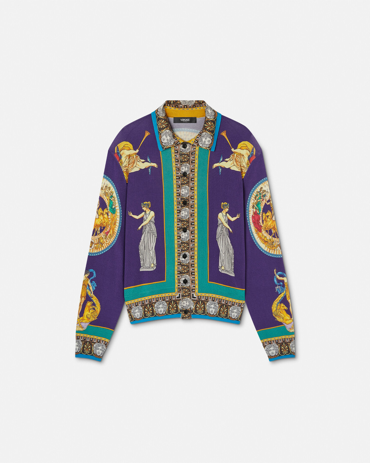 美品　GIANNI VERSACE ヴェルサーチェ　ニットカーディガン　38 90_1020281-