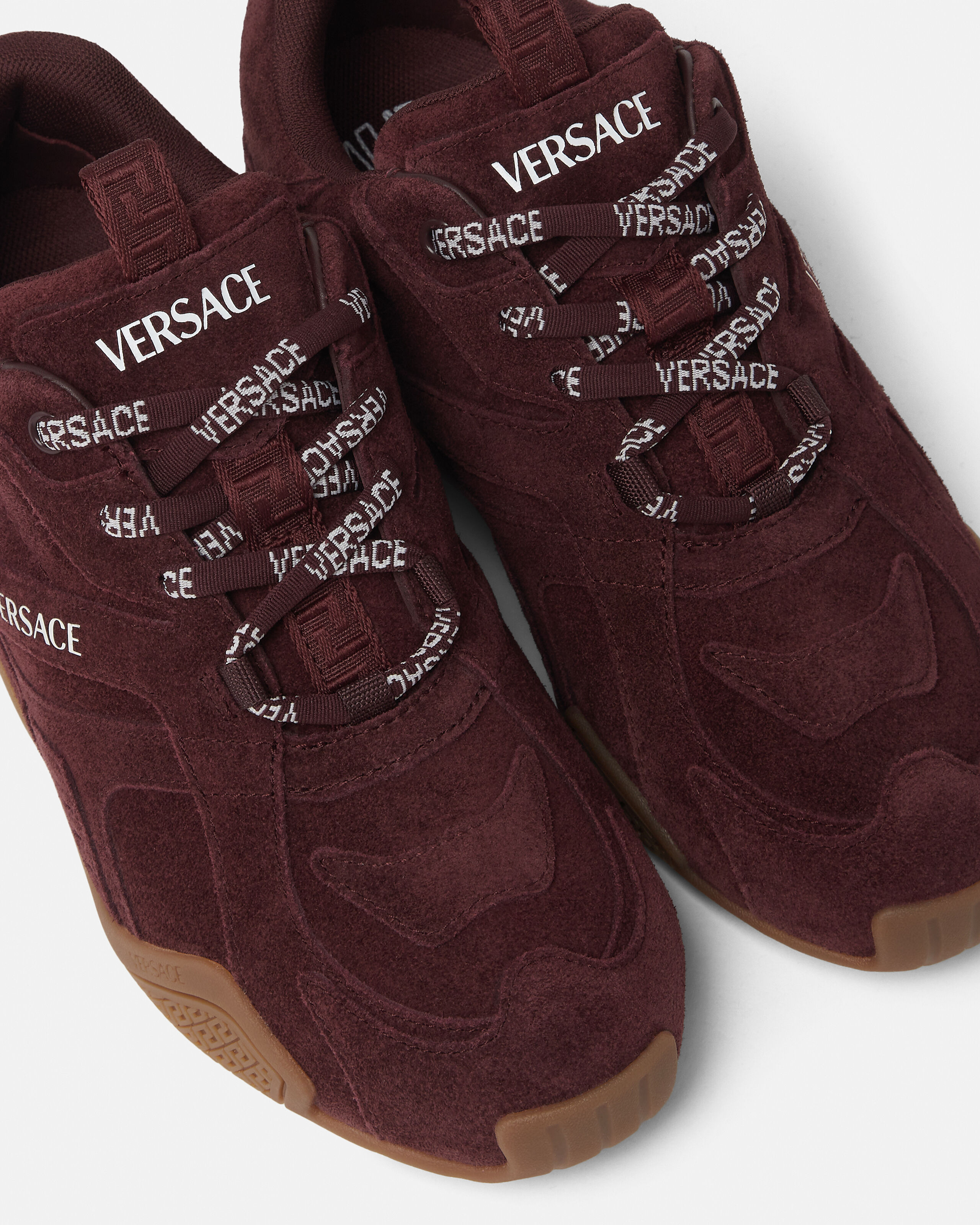 ガラクシア スエード スニーカー バーガンディ | VERSACE JP