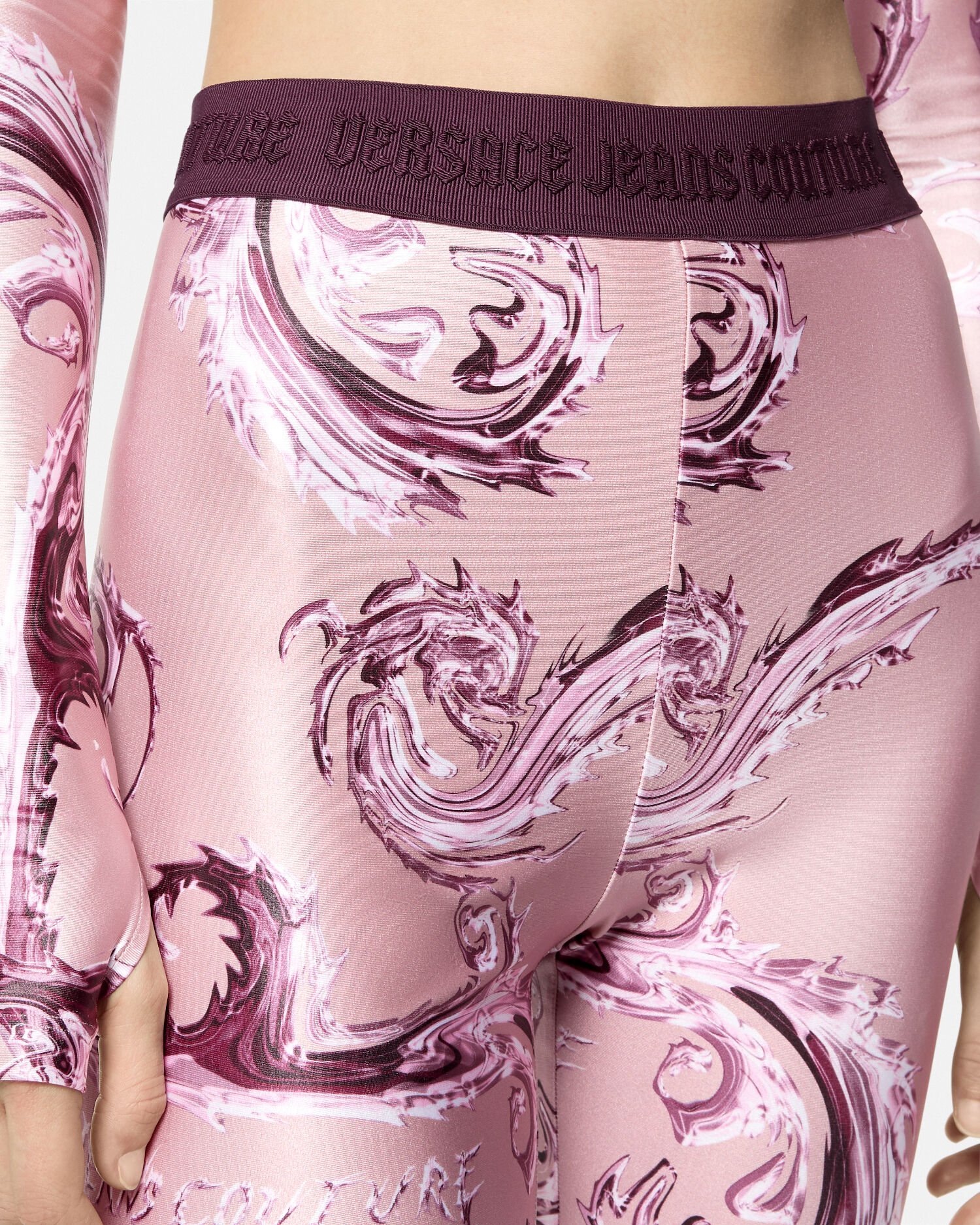 レギンス クロモ クチュール ピンク,プリント | VERSACE JP