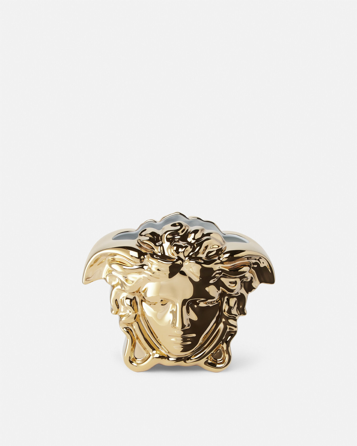 メドゥーサ グラン 花瓶 15 cm ゴールド | VERSACE JP
