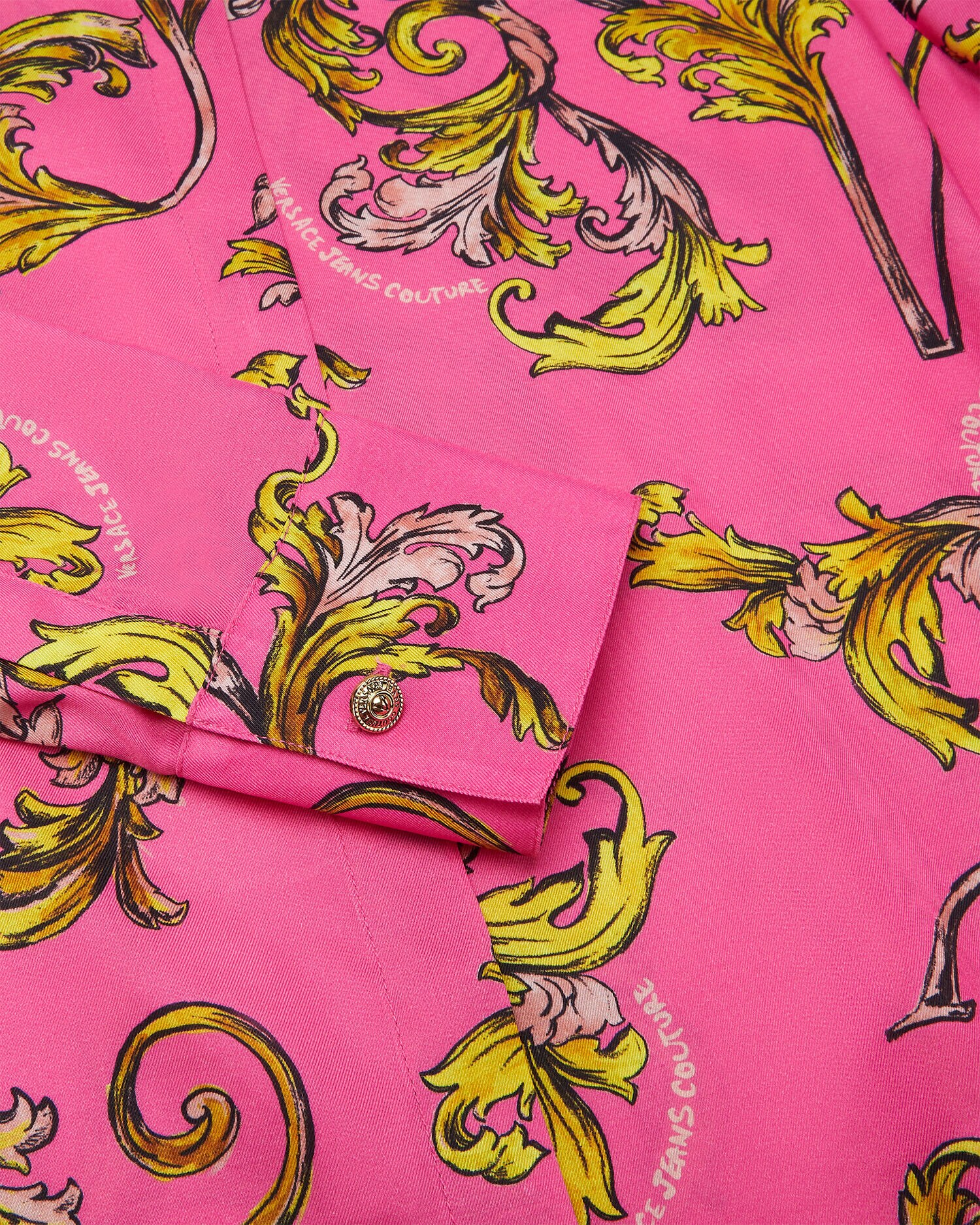シャツ アウトライン バロッコ ピンク,プリント | VERSACE JP