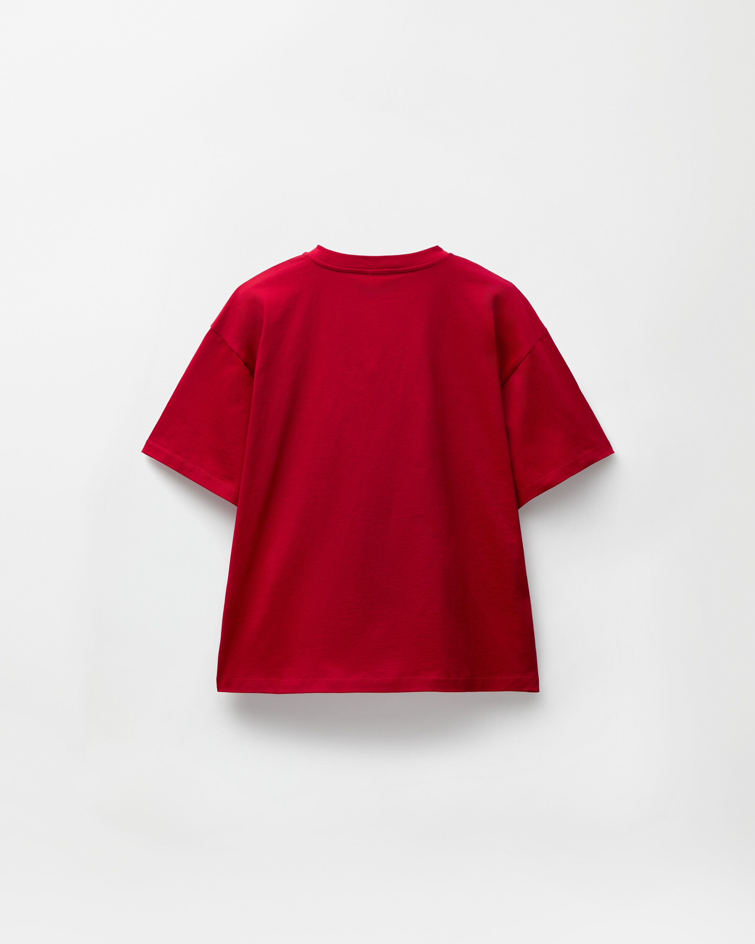 刺繍入り コットンジャージー Tシャツ レッド | VERSACE JP