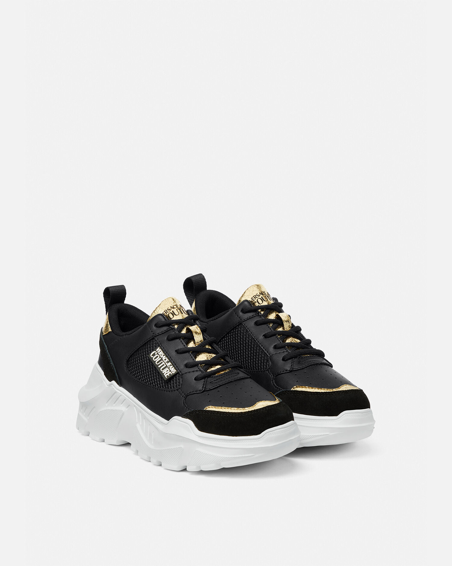 スピードトラック スニーカー ブラック,ゴールド | VERSACE JP