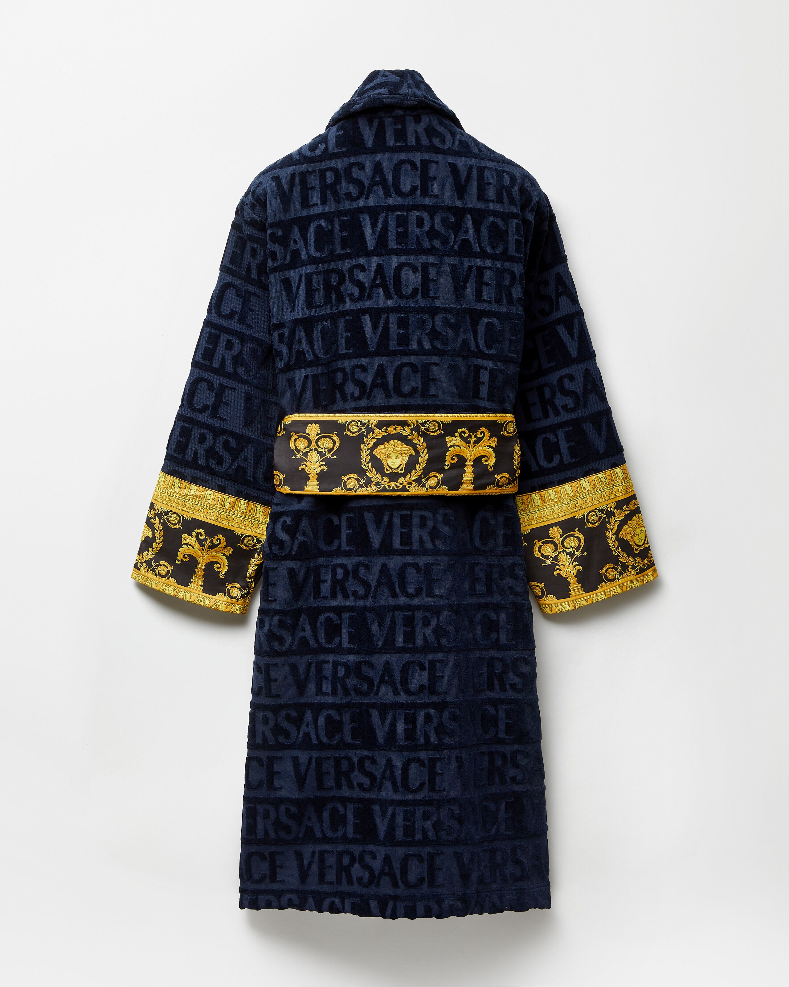 I ♡ バロック バスローブ ブルー | VERSACE JP