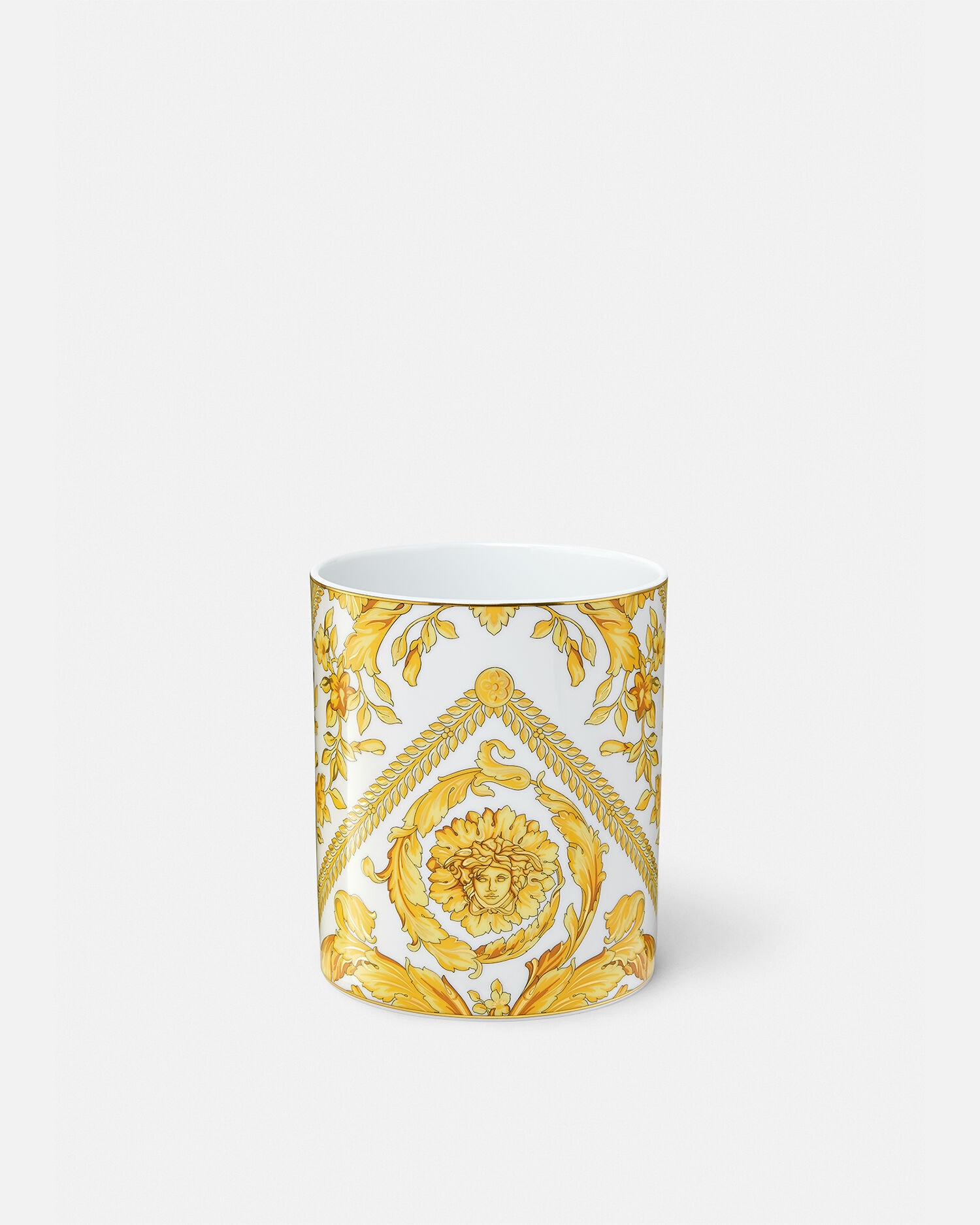 versaceメドゥーサ浮彫り陶器花瓶 ラ メドゥーサ 花瓶 24 cm ブルー | VERSACE JP