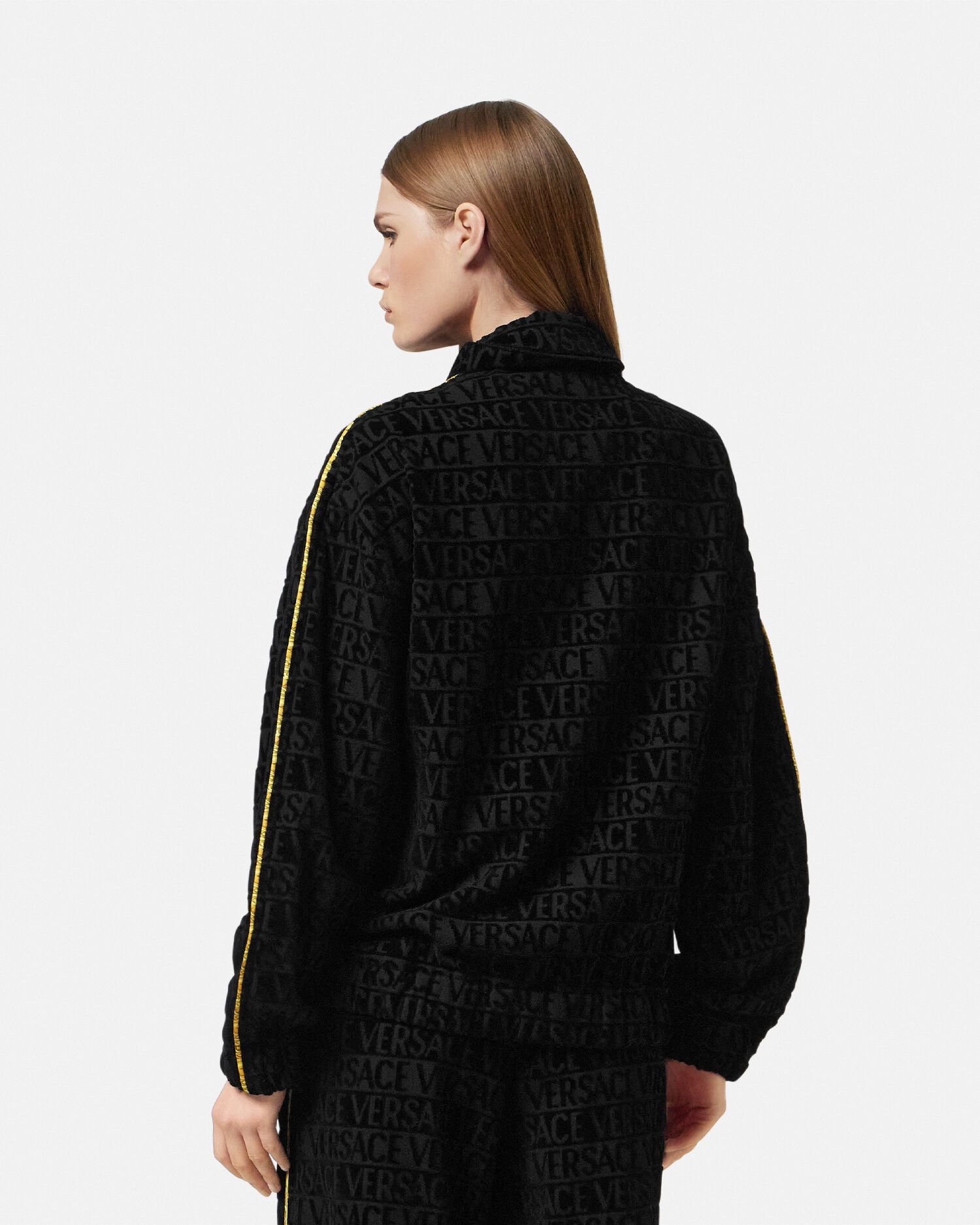 ジッパー スウェットシャツ I ♡ バロック ブラック,プリント | VERSACE JP