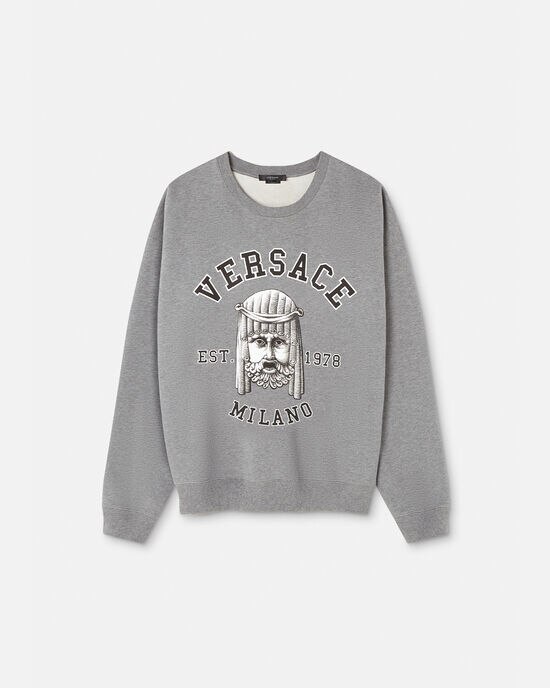  ヴェルサーチ メンズ パーカー・スウェット フーディー アウター Hooded sweatshirt Orange