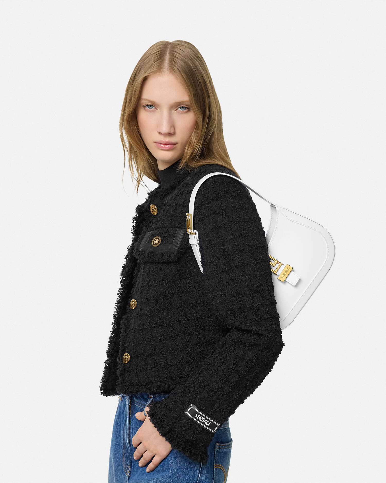 グレカ ゴッデス スモール ホーボー バッグ | VERSACE JP