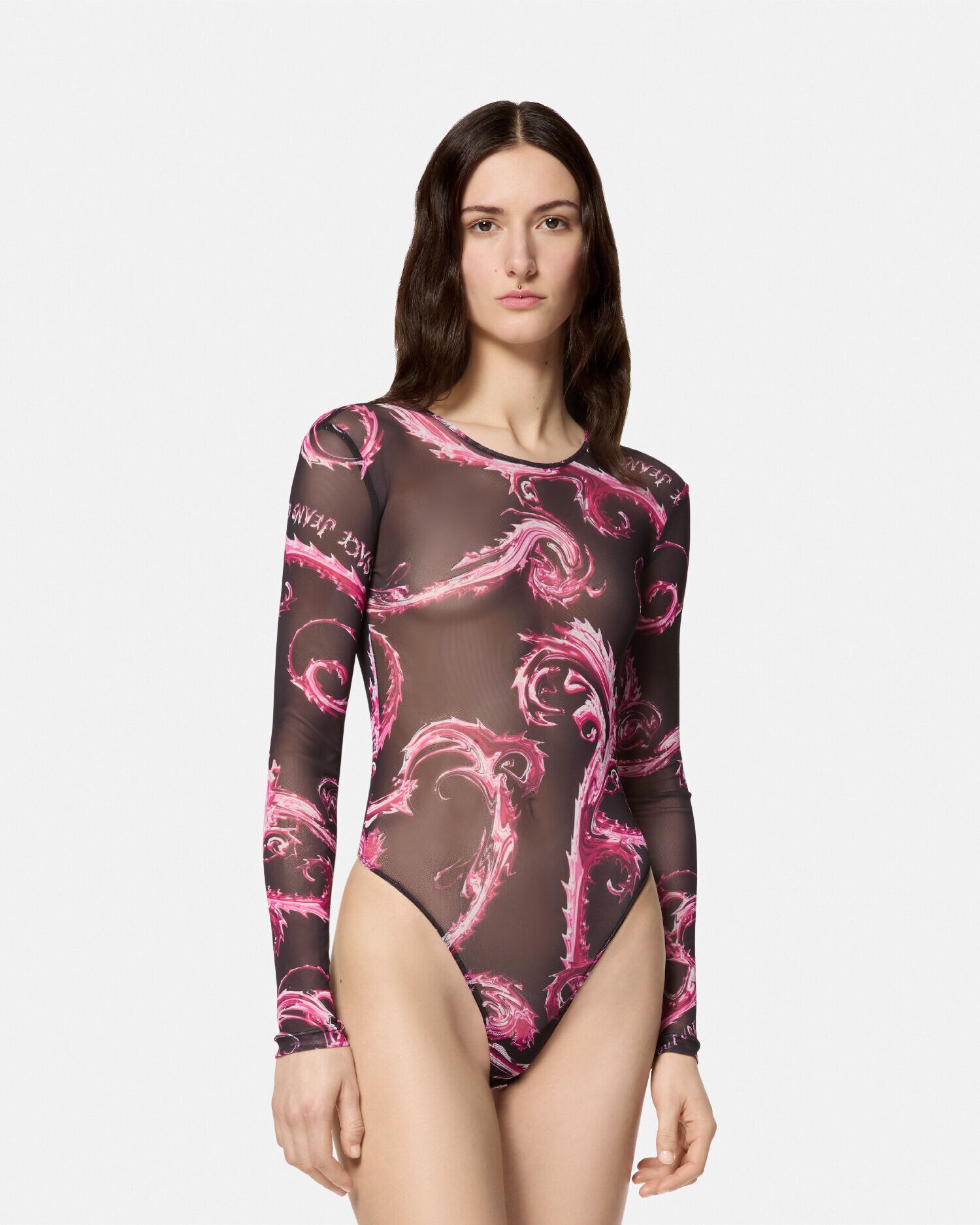 新品　plage  mesh body suit ボディスーツ　ベージュ