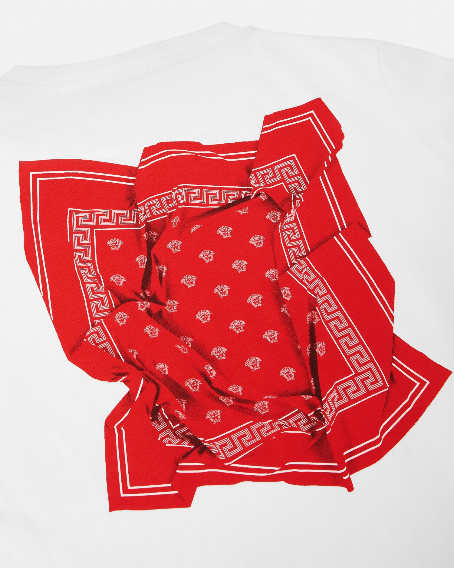 Tシャツ メドゥーサ バンダナ キッズ レッド,ホワイト | VERSACE JP