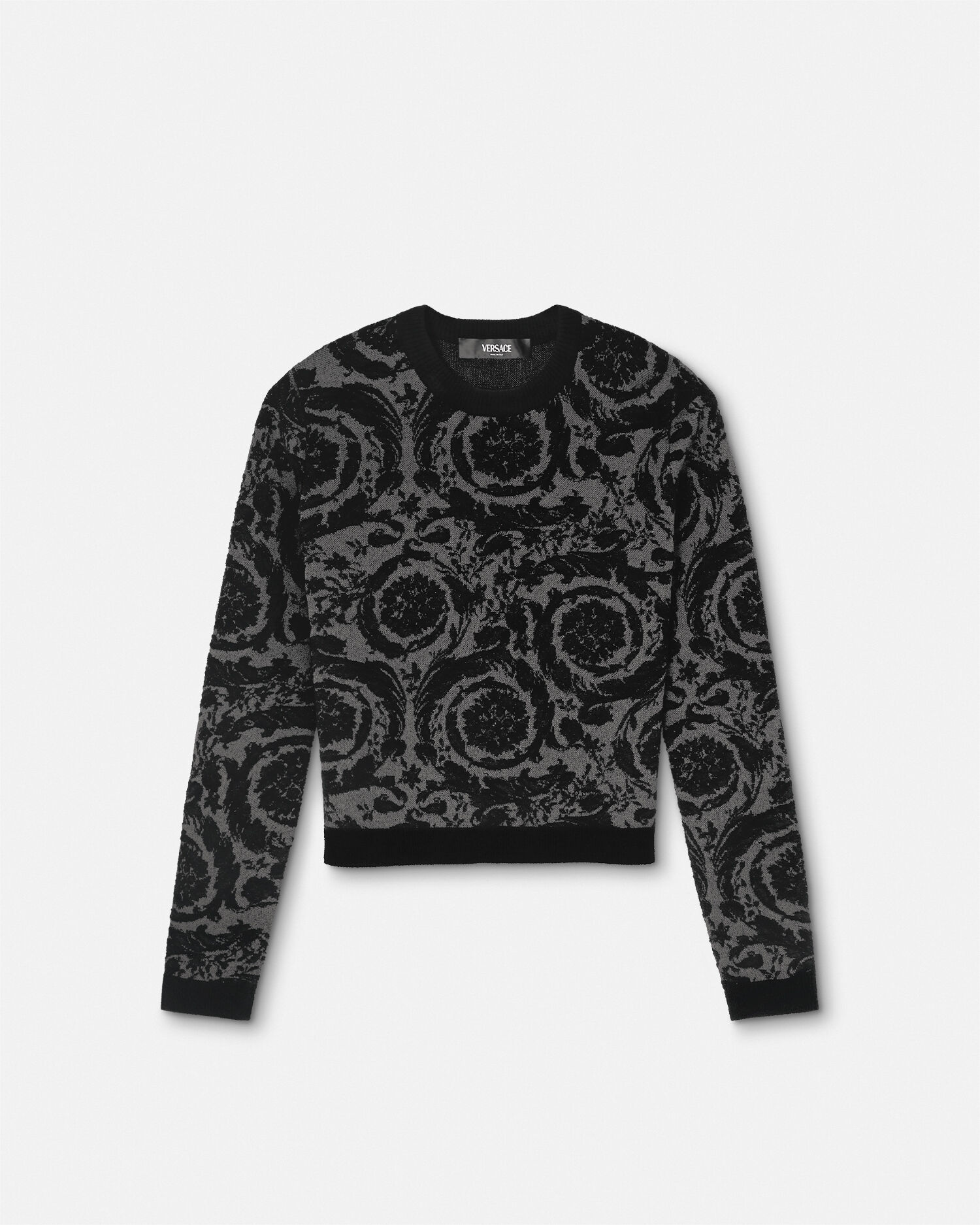 バロッコ シェニール セーター ブラック | VERSACE JP
