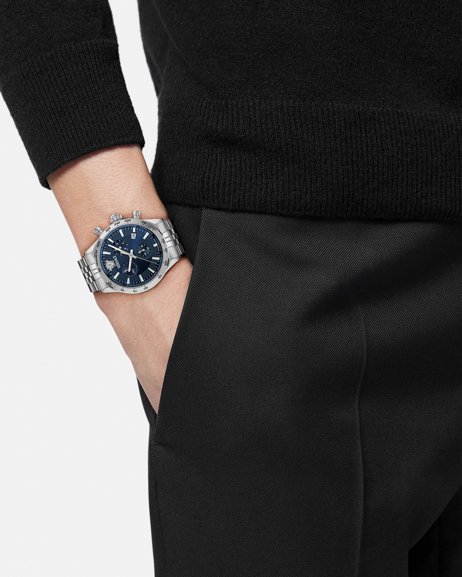 【人気モデル】 VERSACE ヴェルサーチ 腕時計 ヘレニウム クロノ ヘレニウム クロノ プチ ウォッチ シルバー | VERSACE JP