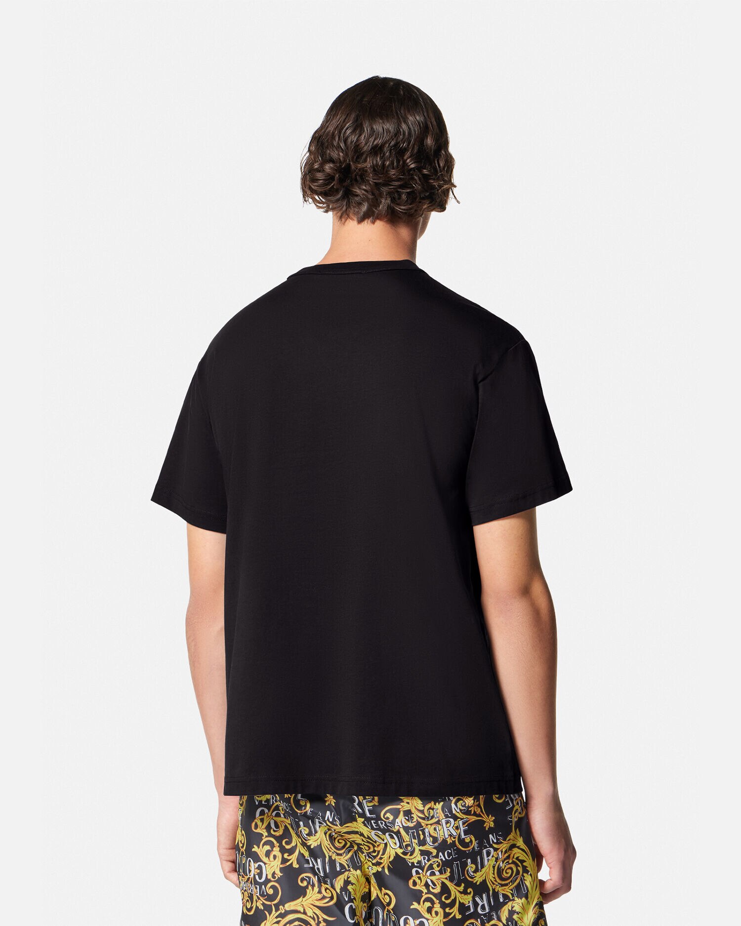 ロゴ Tシャツ ブラック,プリント | VERSACE JP
