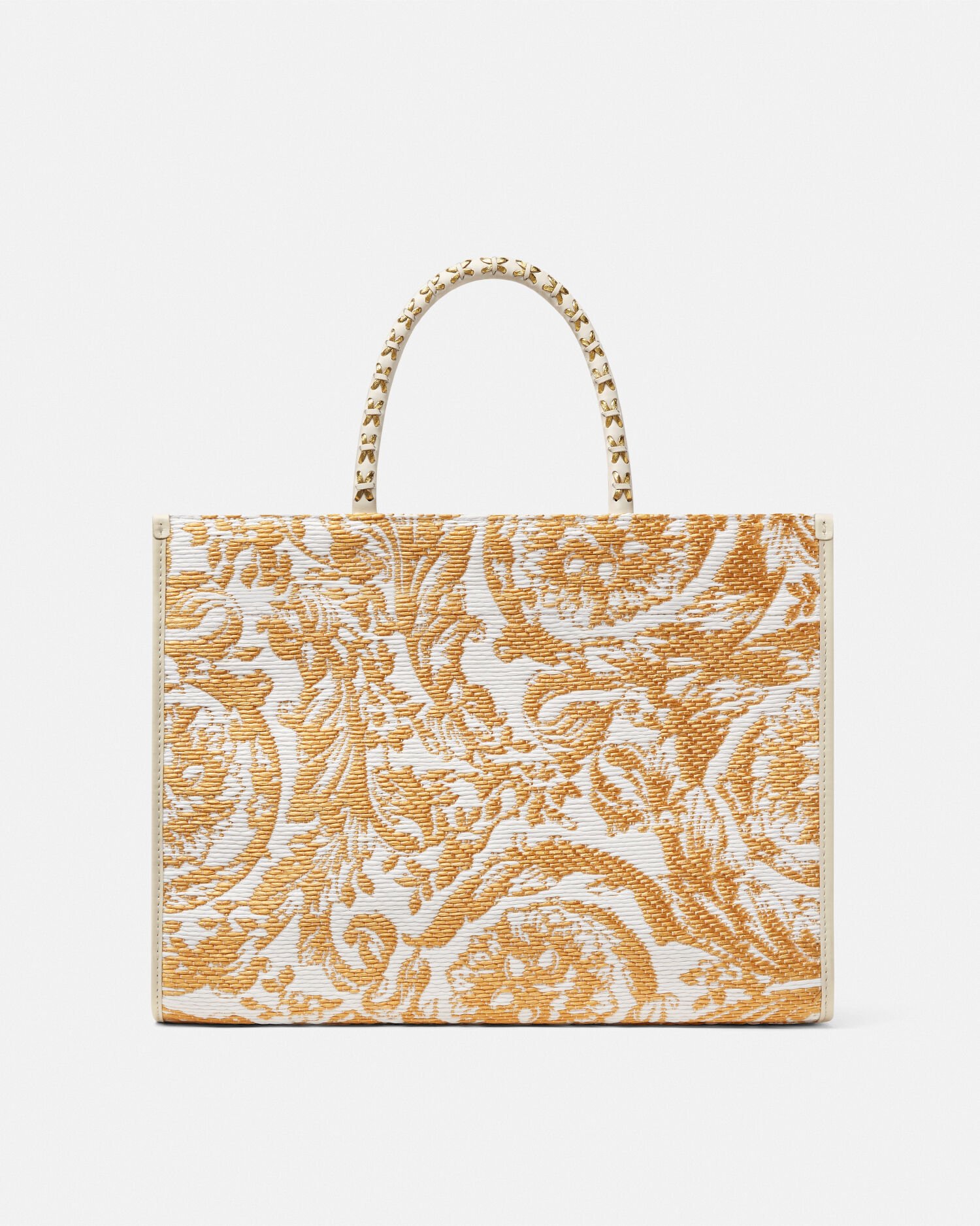 【VERSACE】 バロッコ アテナ ミディアム トートバッグ ミディアム トート バッグ バロッコ アテナ ブラック,ゴールド