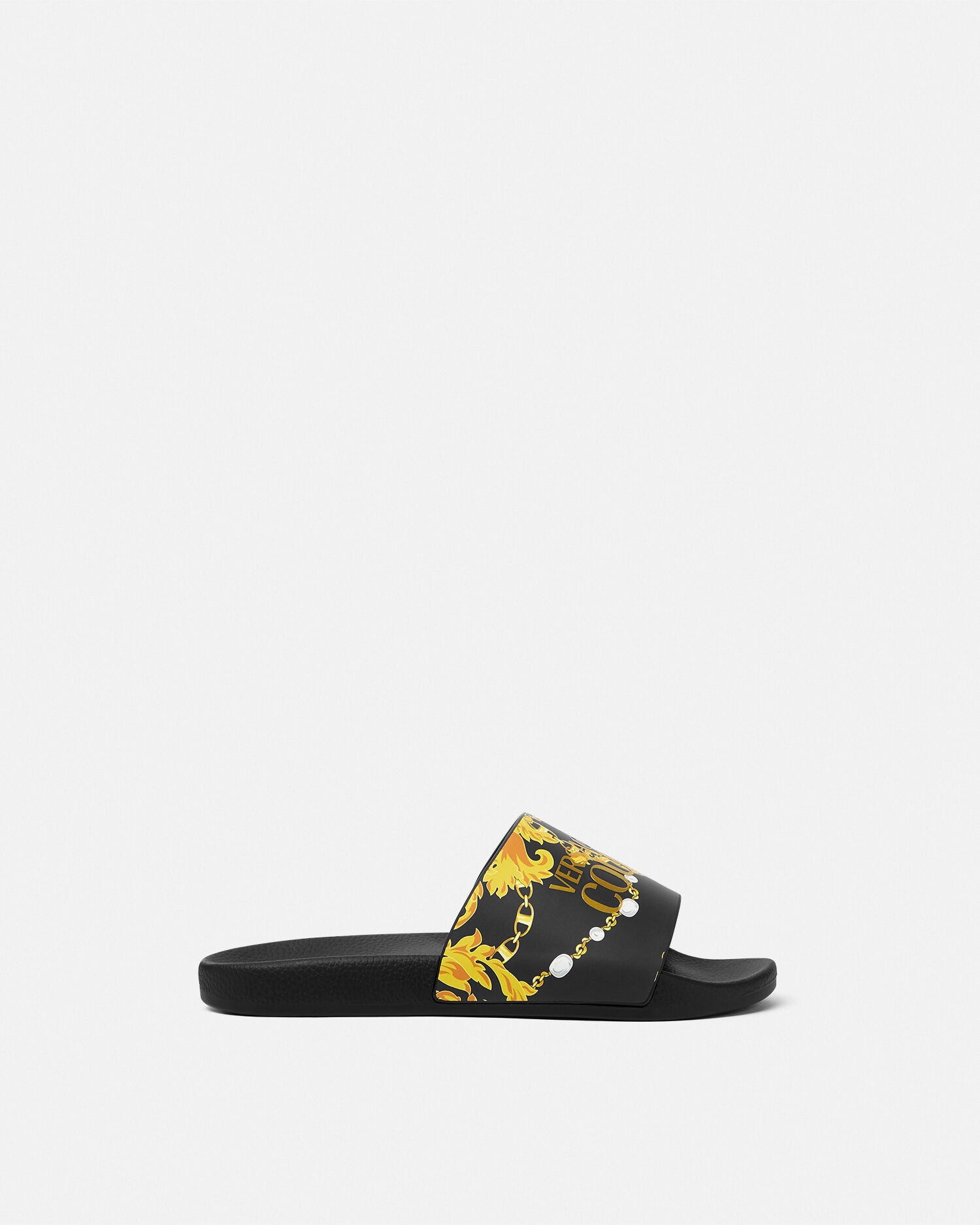 シェリー チェーン クチュール スライダーサンダル | VERSACE JP