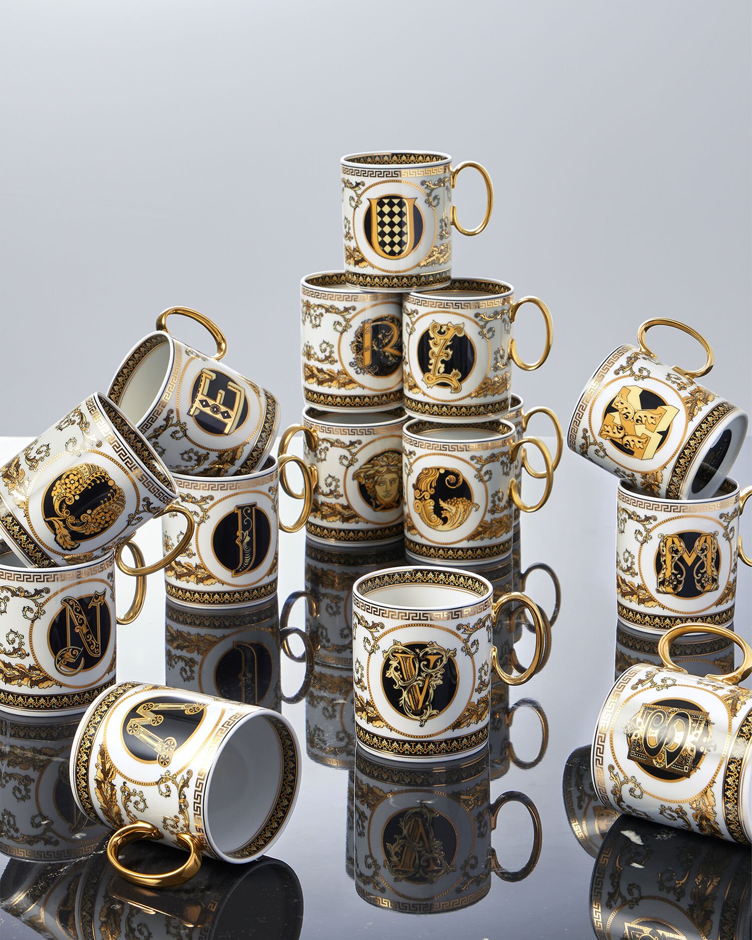 ギリシャ食器セット　24kGOLD柄 ギリシャ食器セット 24kGOLD柄