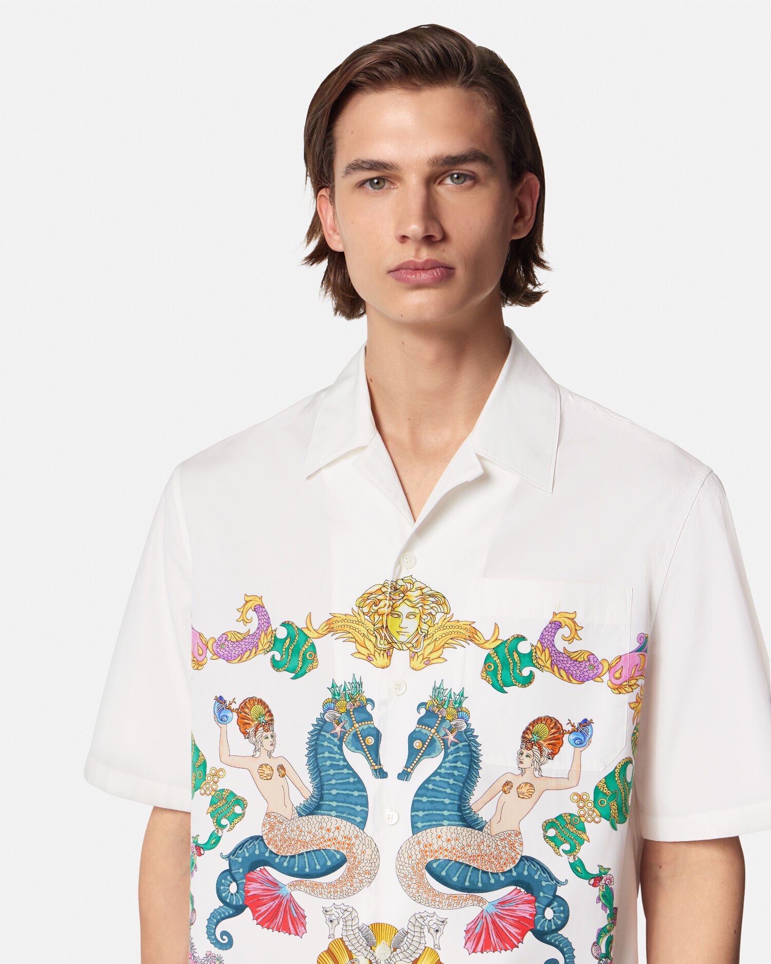 シャツ コーラル シアター ホワイト,プリント | VERSACE JP