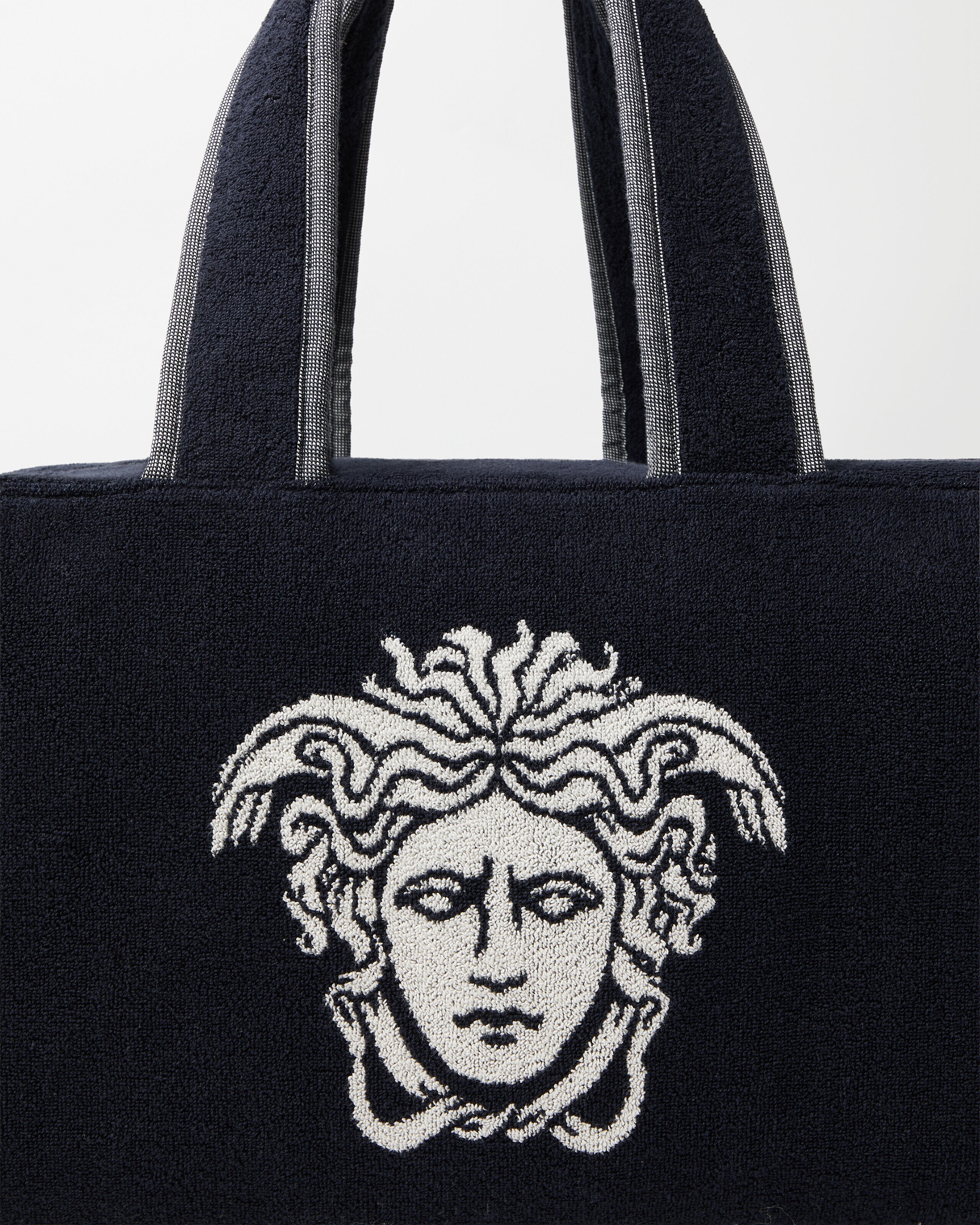 コットンテリー ジャカード ジム バッグ ブルー | VERSACE JP