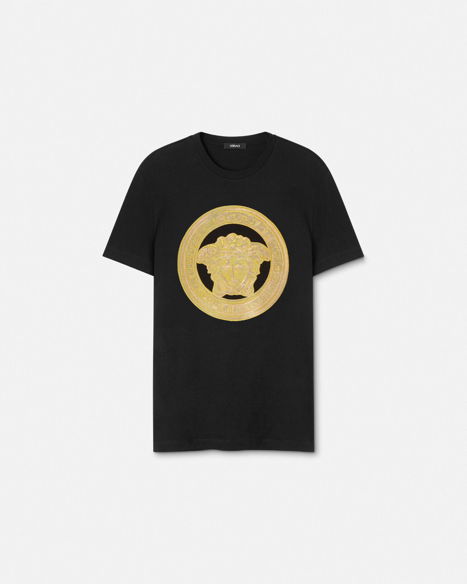 送料無料 百貨店 Tシャツ 刺繍入り メドゥーサ JP VERSACE | Tops