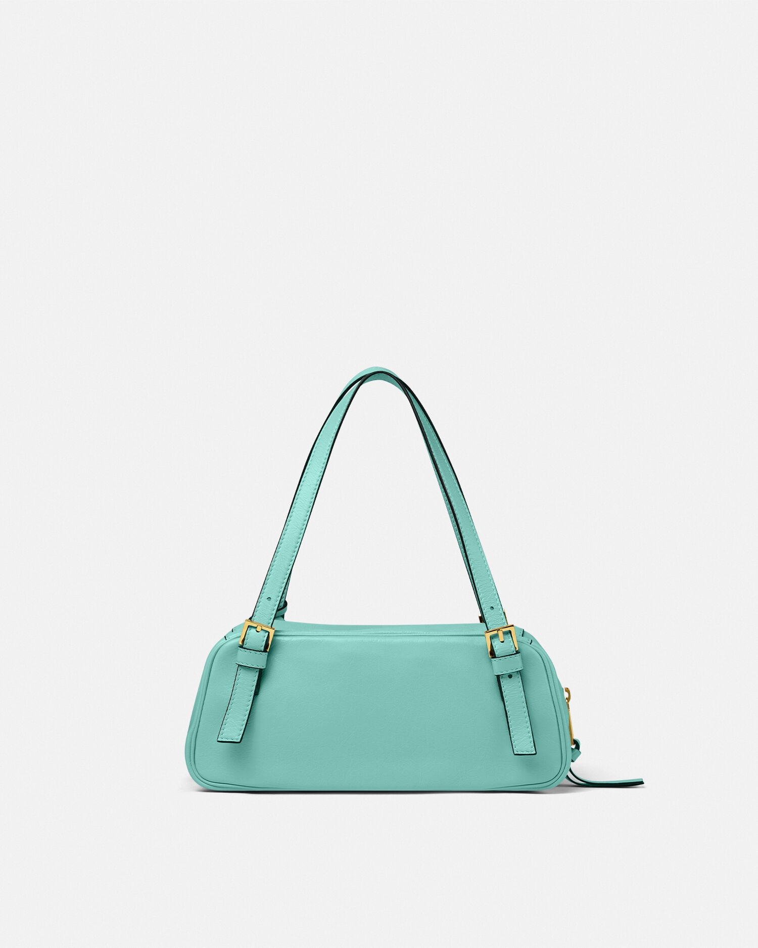 ヴェルサーチェ タグ ナッパ ボウリング バッグ ブルー | VERSACE JP