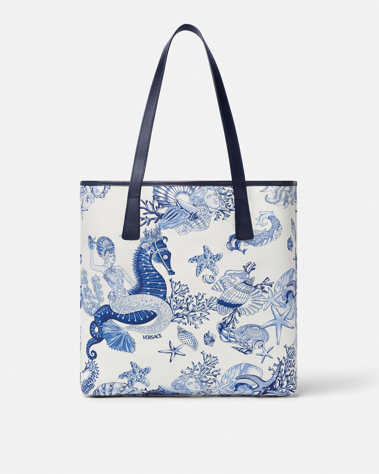 VERSACE ラ メドゥーサ ロゴ入り ラージ トートバッグ ピンク VERSACE ラ メドゥーサ ロゴ入り ラージ トートバッグ ピンク