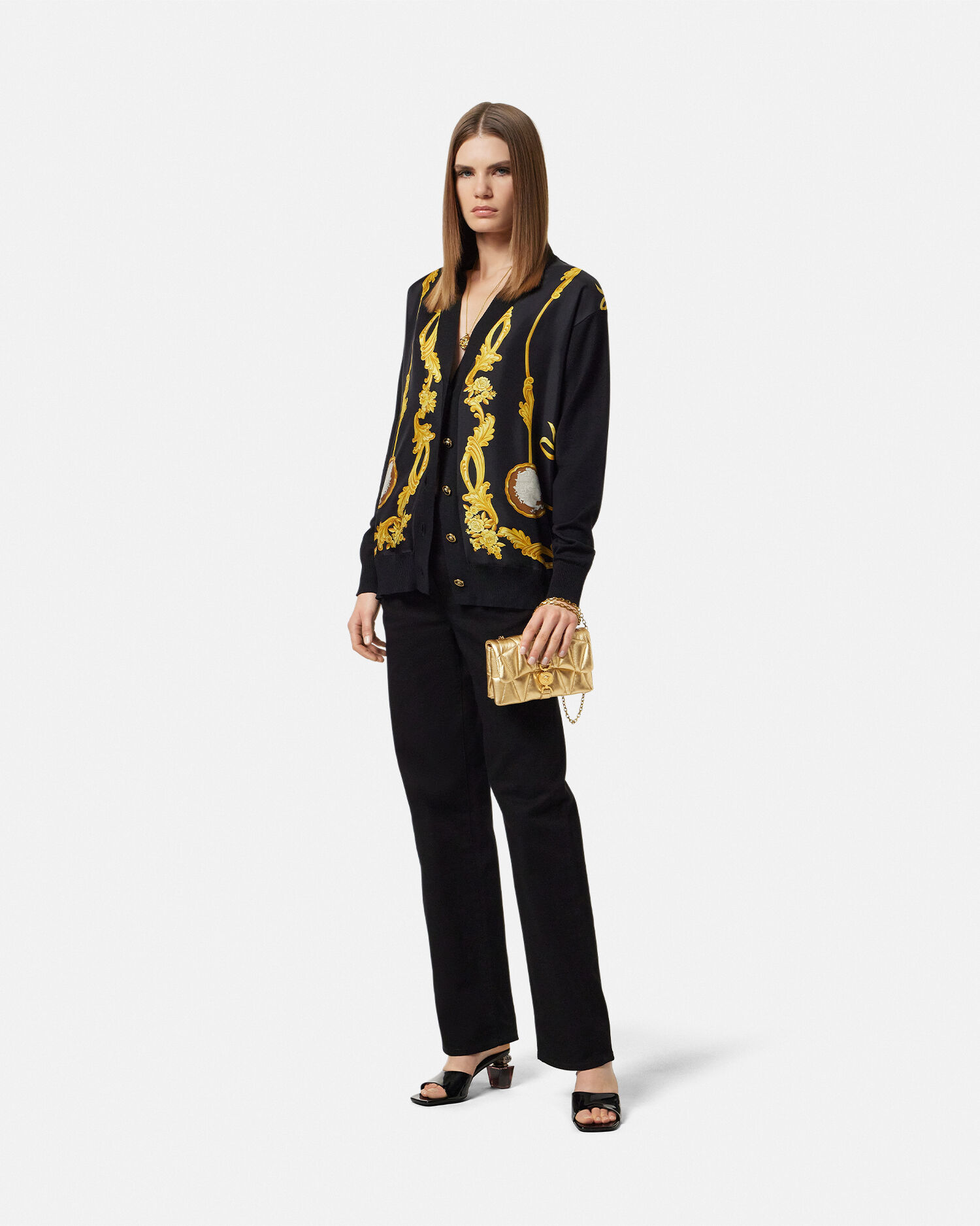 【Versace】メタリックキルティング ミニ バッグ クレイオ メタリックキルティング ミニ バッグ クレイオ | VERSACE JP