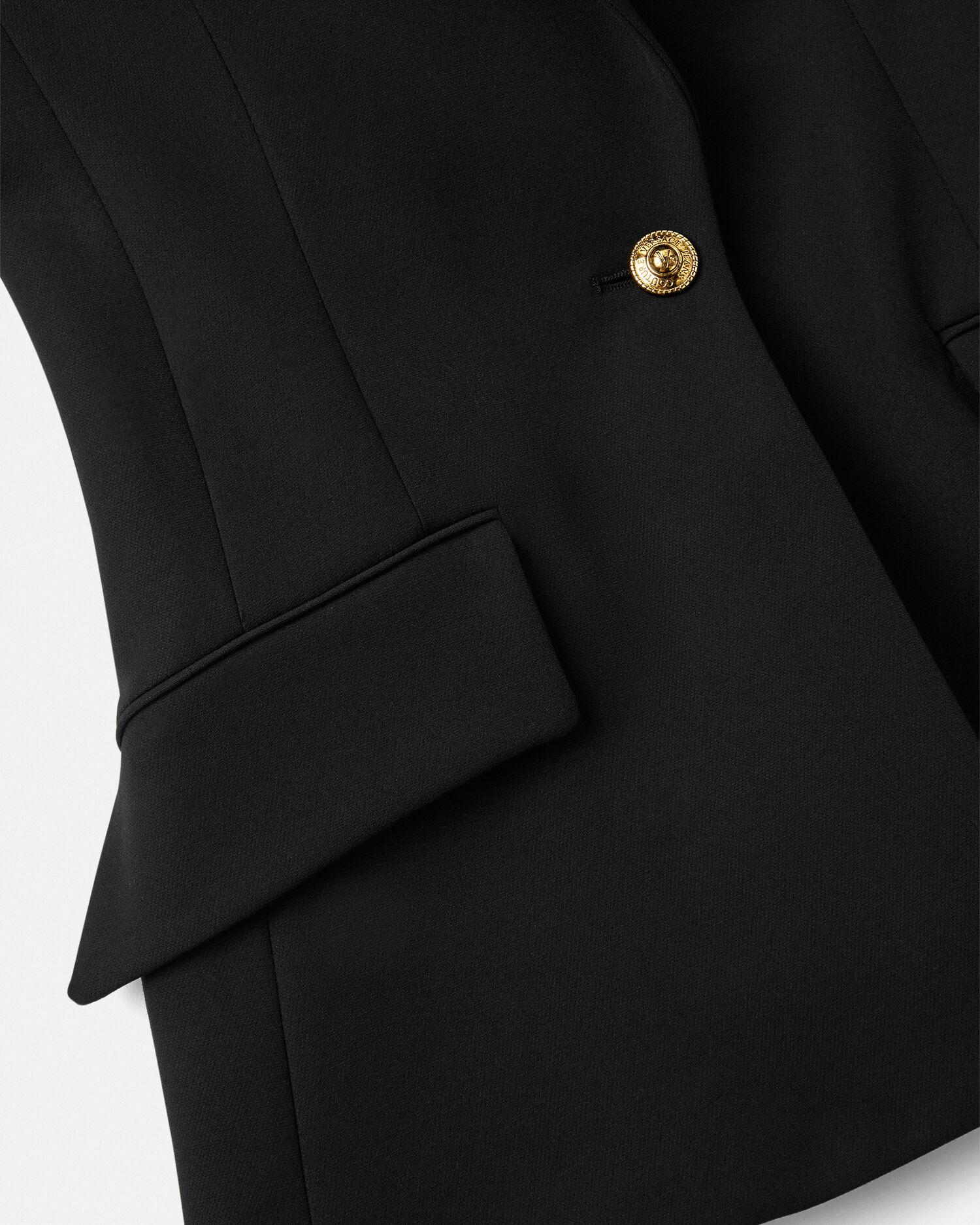 関税送料込★VERSACE シングルブレスト ブレザー メドゥーサ ビギー シングルブレスト ブレザー ブラック