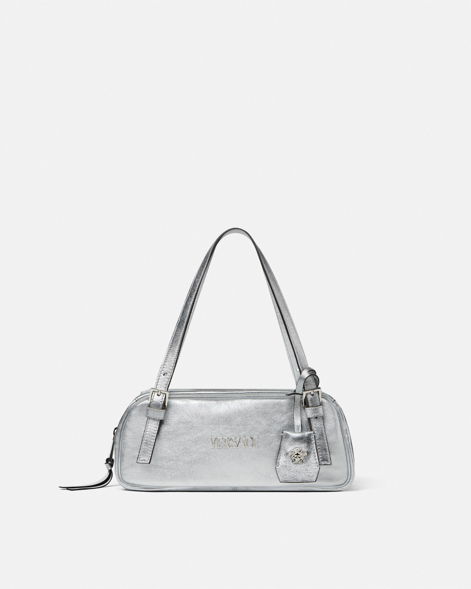 【Versace】 タグ レザー ホーボーバッグ VERSACE - VERSACE メタリック ホーボー バッグの通販 by CYCLE