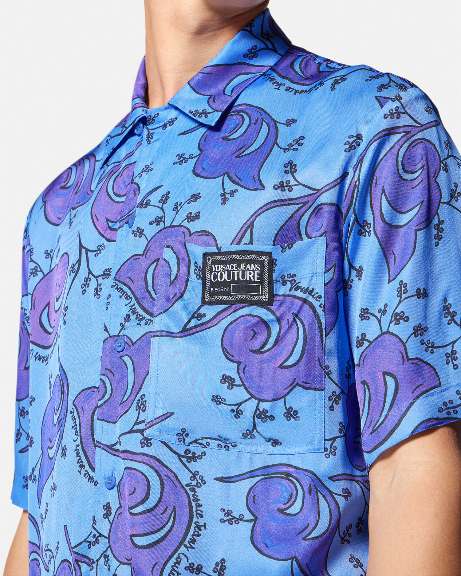 VERSACE JEANS COUTURE トゥィッグス シャツ ブルー 44 トゥィッグス シャツ ブルー | VERSACE JP