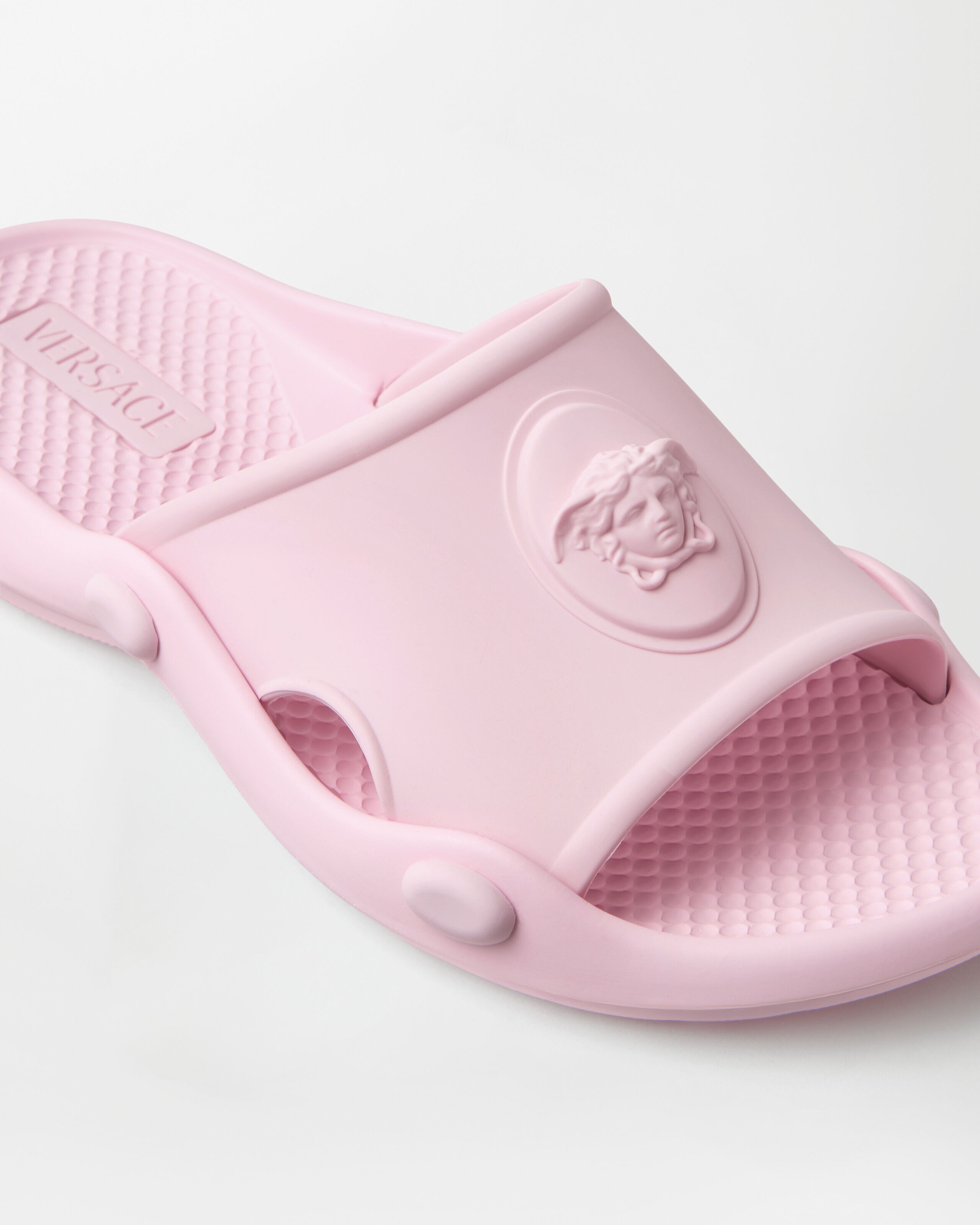 ネットゥーノ ラバー スライダーサンダル ピンク | VERSACE JP ネットゥーノ ラバー スライダーサンダル ピンク | VERSACE JP