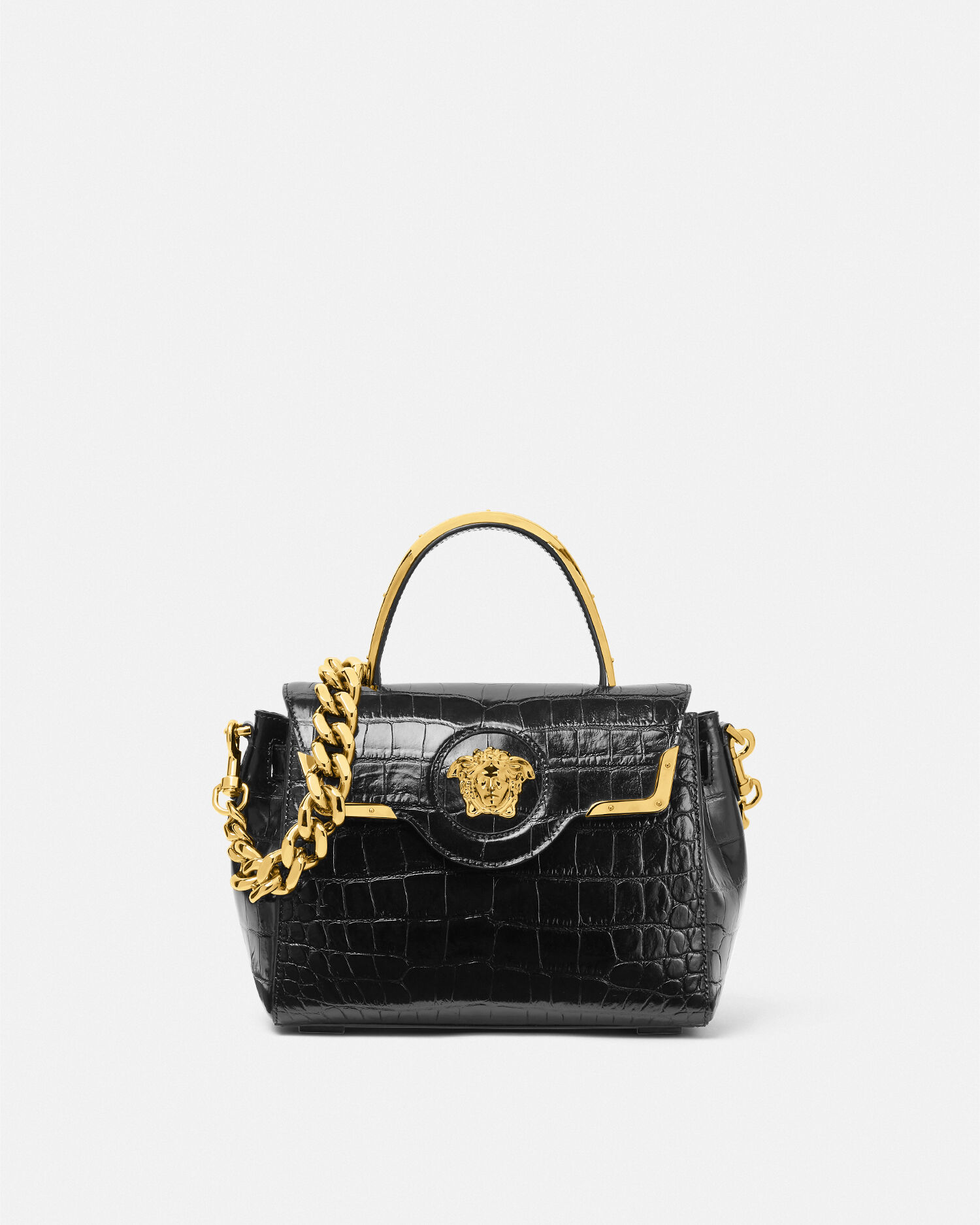 素晴らしい価格 VERSACE 未使用 グレカグラム ブラック ブラック文字盤 30mm 時計