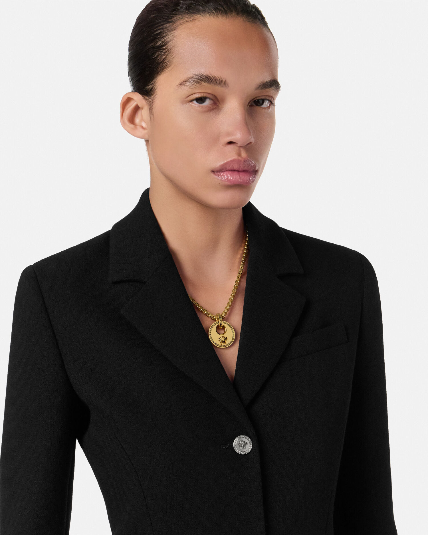 VERSACE ブラック メドゥーサ　チェーンネックレス メドゥーサ ネックレス | VERSACE JP