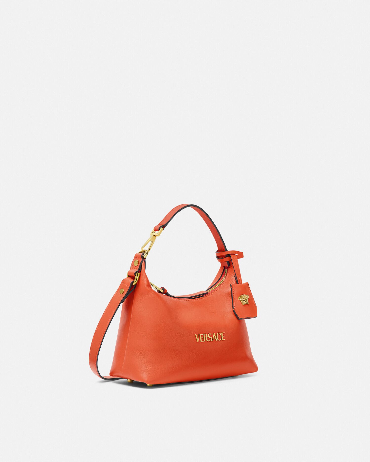 緊急セール【VERSACE】タグホーボーバッグ★送料関税込 ホーボー バッグ ヴェルサーチェ タグ オレンジ | VERSACE JP