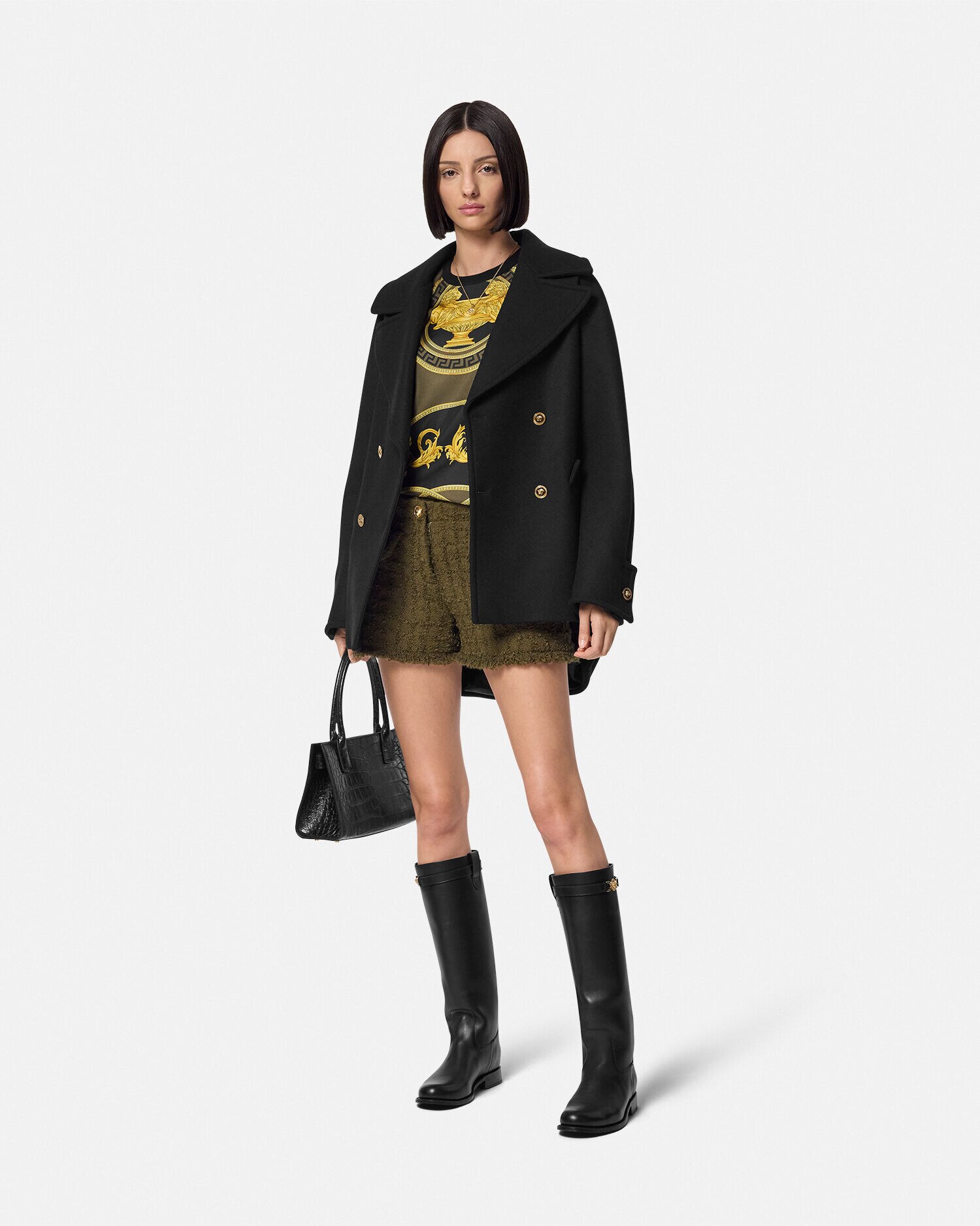 パネル トップ ラ クープ デ デュー ブラック | VERSACE JP