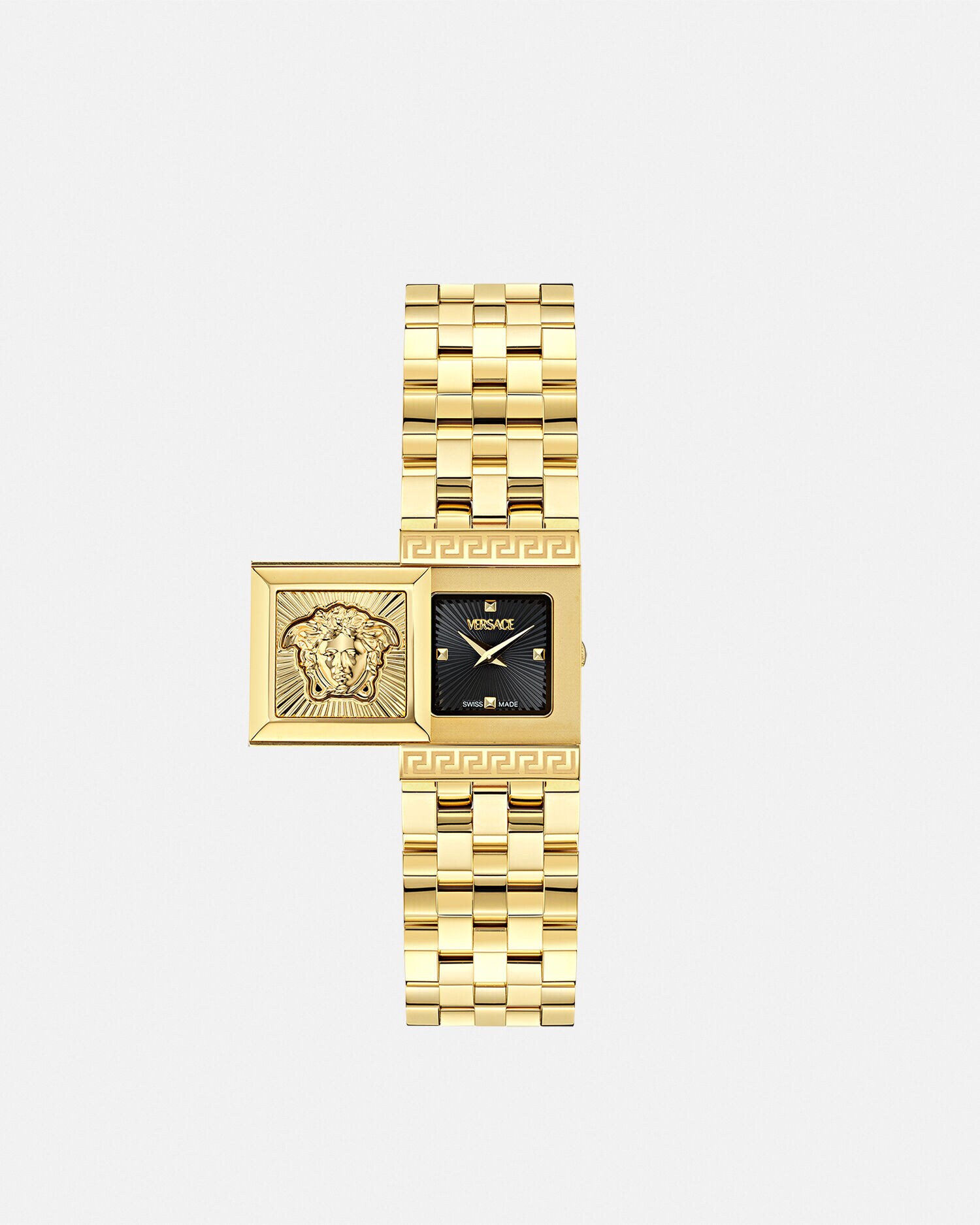 ウォッチ ヴェルサーチェ リヴィール ブラック,ゴールド | VERSACE JP