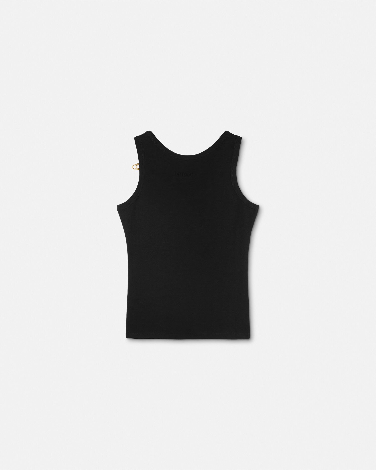 リブ編み タンクトップ セーフティー ピン | VERSACE JP