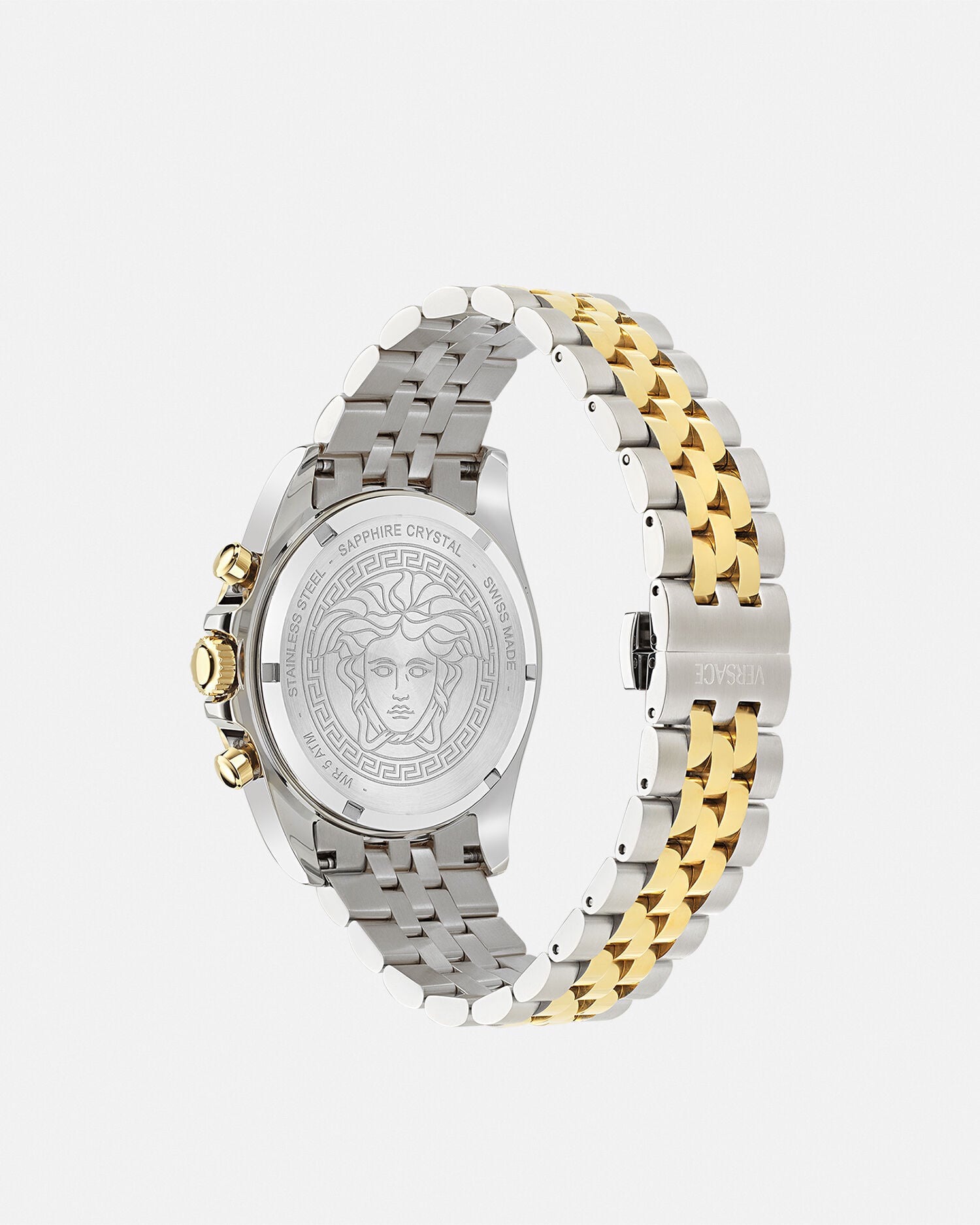 ウォッチ グレカ クロノ ウェーブ シルバー,グリーン | VERSACE JP