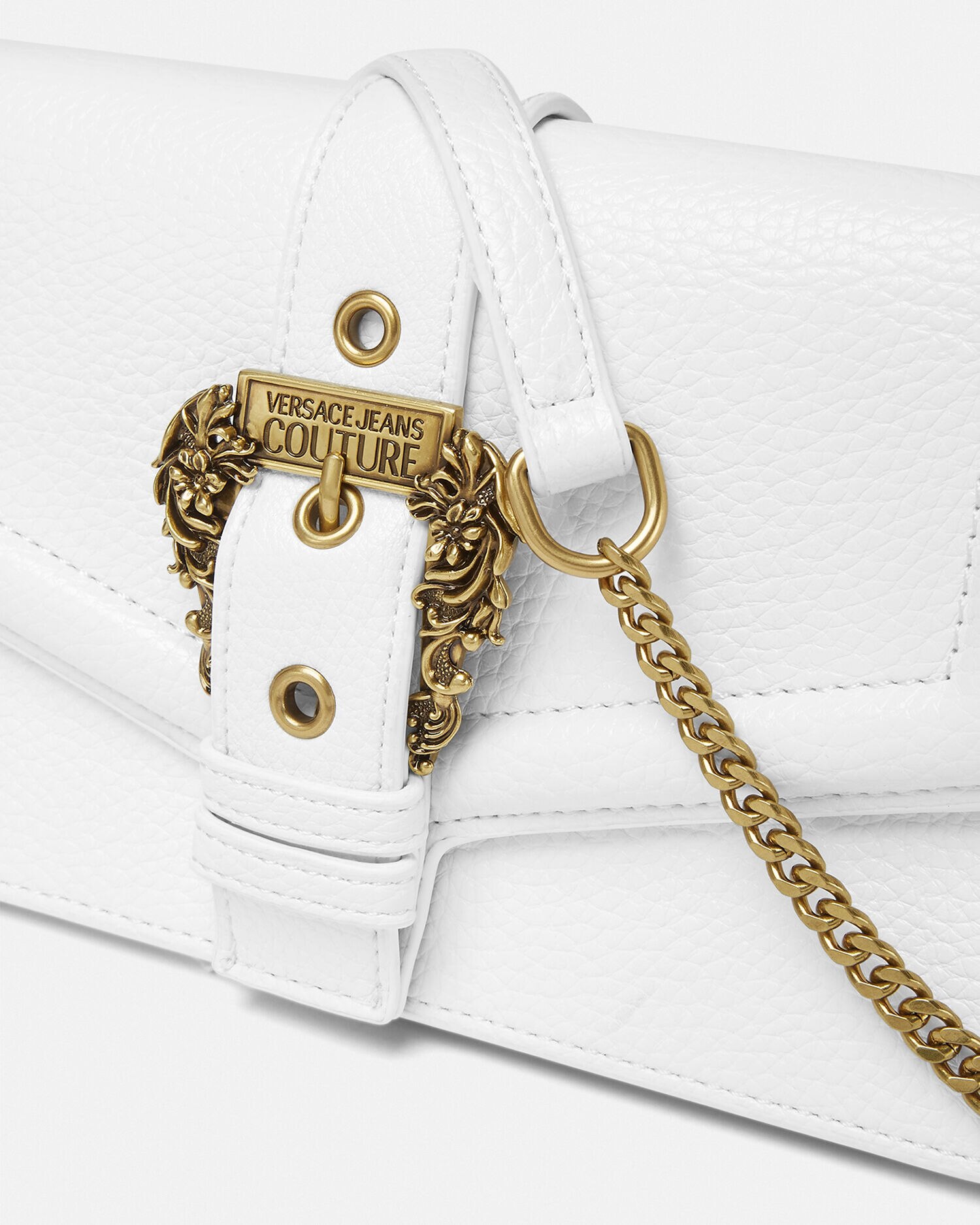 【破格値下げ】 クチュール1 JP VERSACE | ホワイト,プリント クラッチ バッグ