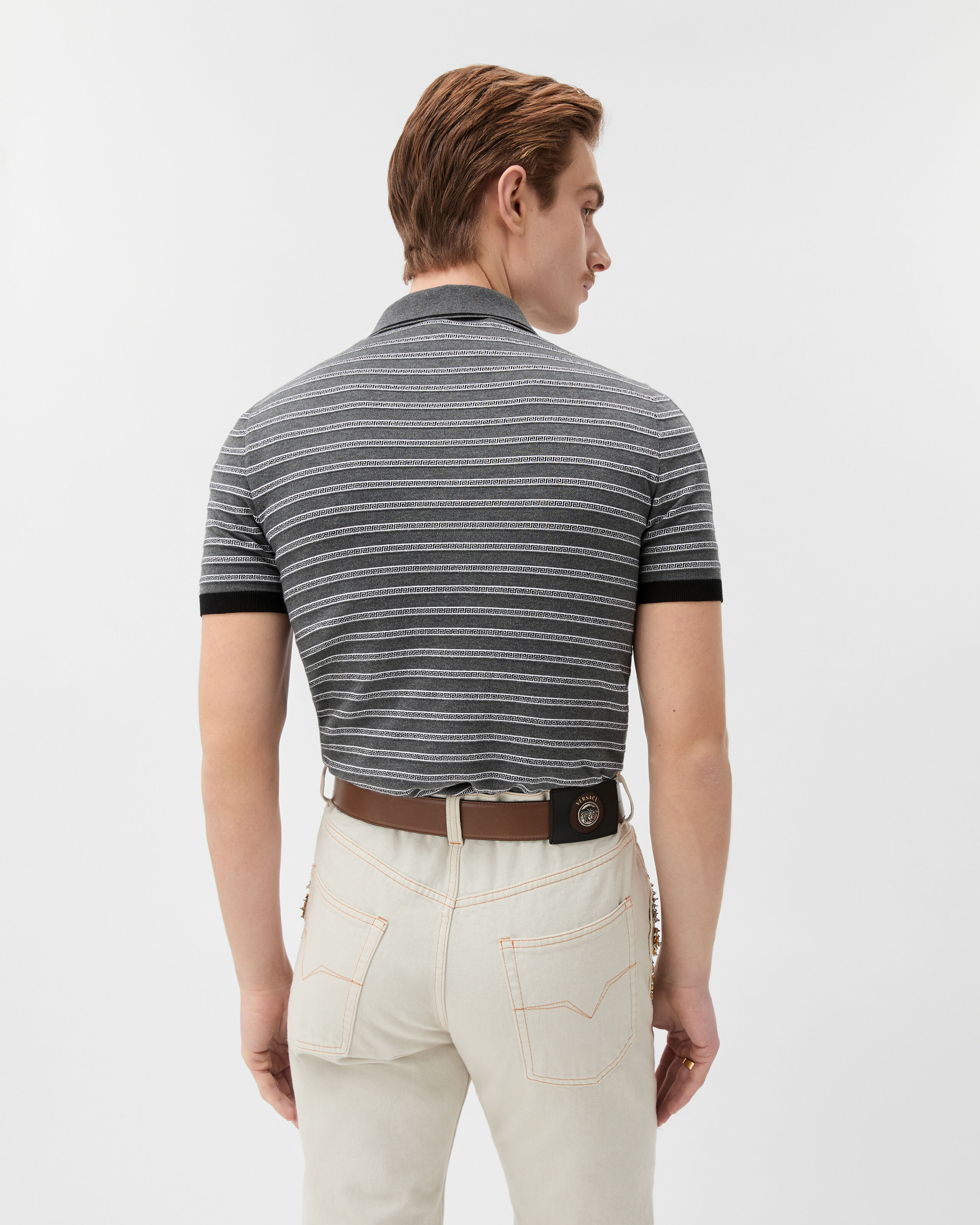 GUCCI グッチ☆22SS ラメジャカードGGコットンニットポロシャツ GUCCI - GUCCI グッチ☆22SS ラメジャカードGGコットンニット