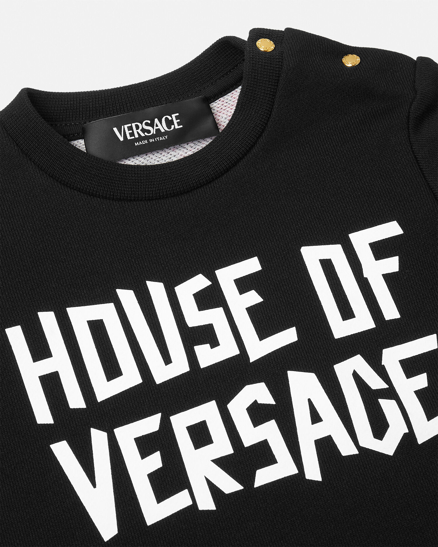 ベビー スウェットシャツ ドレス ハウス オブ ヴェルサーチェ ブラック | VERSACE JP