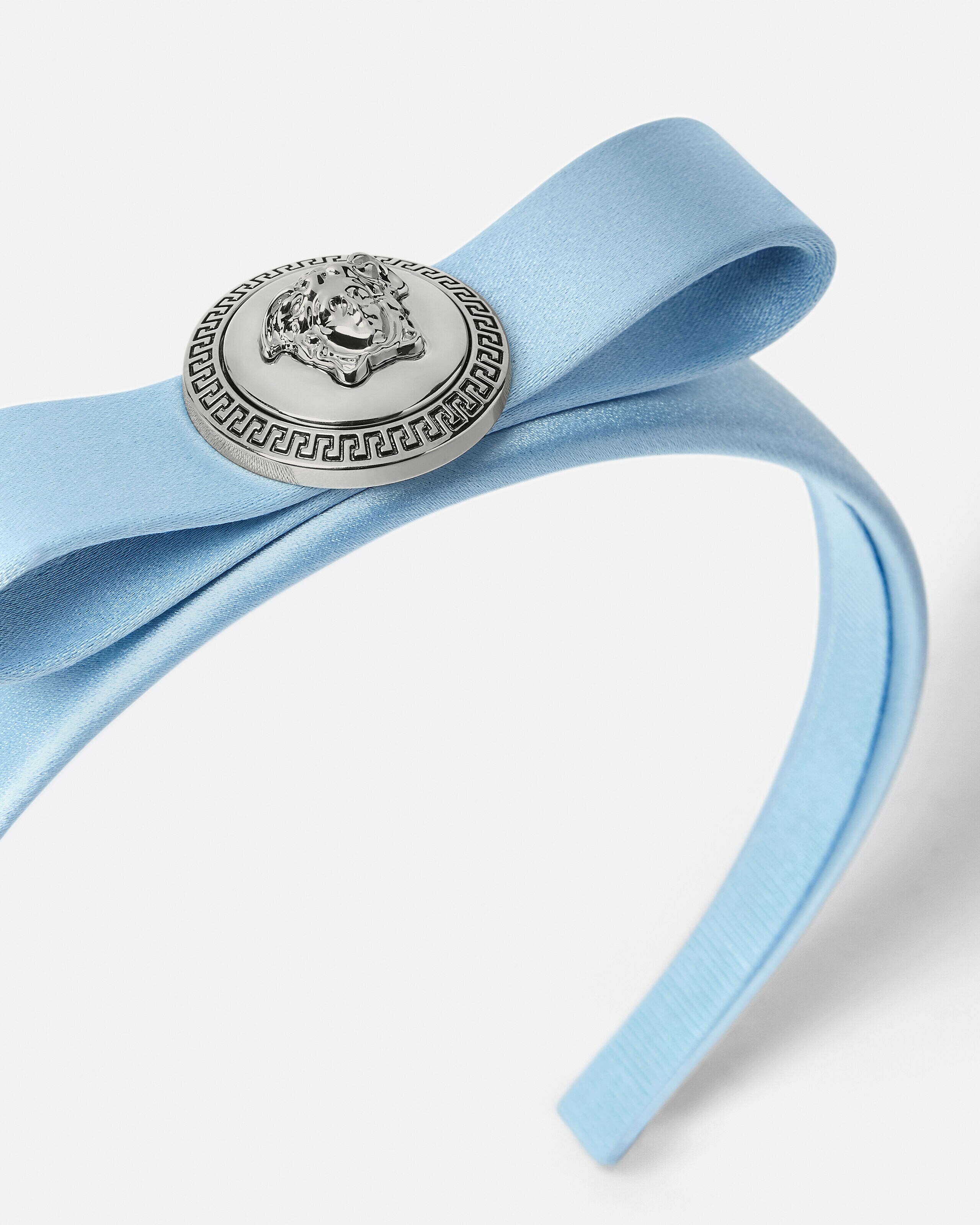 ジャンニ リボン ヘッドバンド ブルー | VERSACE JP