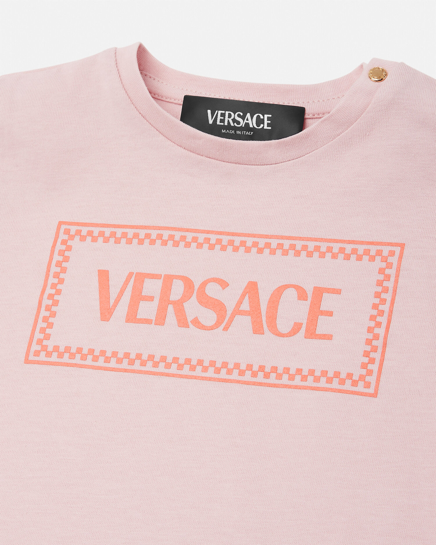 ベビー Tシャツ 90s ヴィンテージ ロゴ ピンク | VERSACE JP