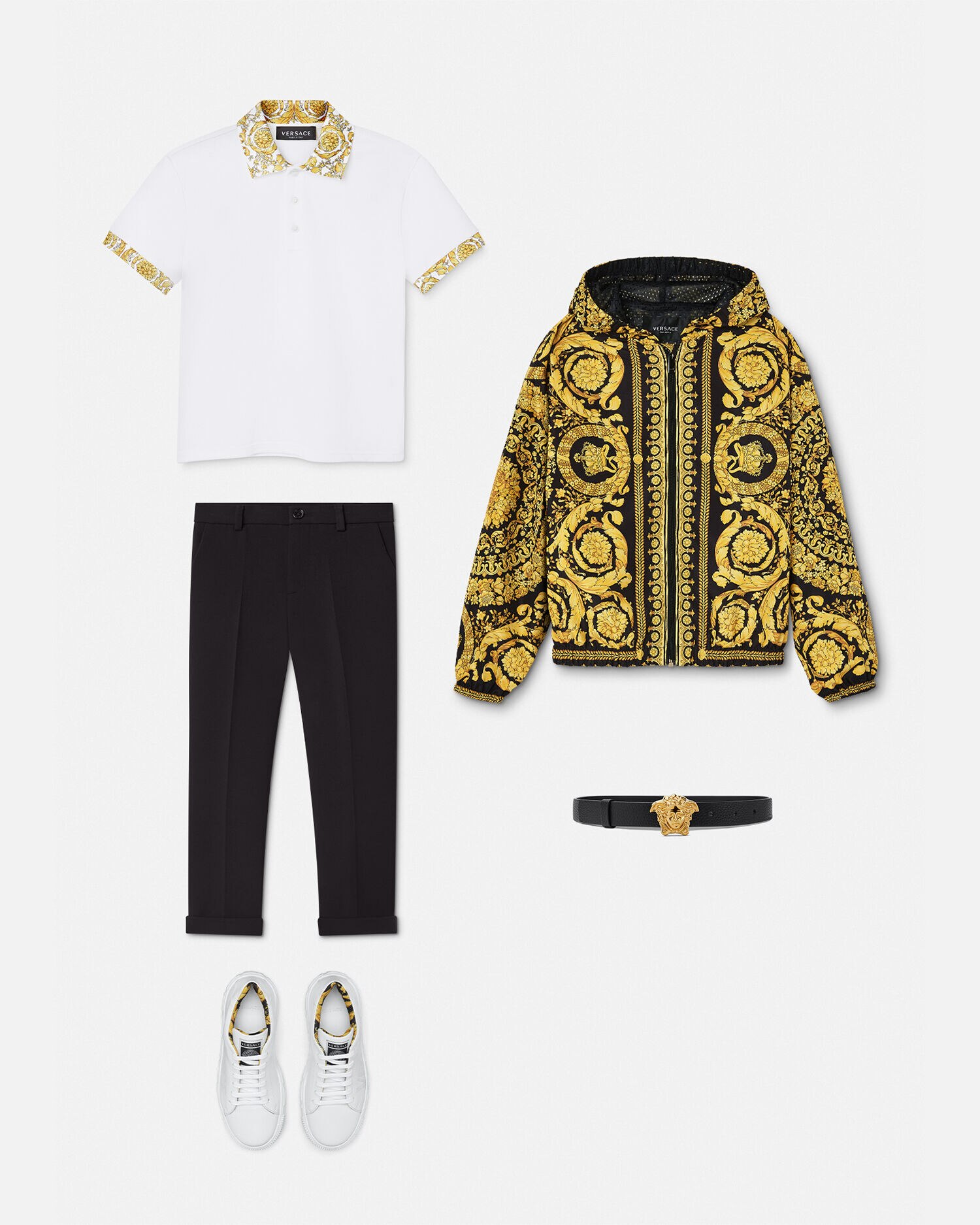 フォーマル キッズ パンツ ブラック | VERSACE JP
