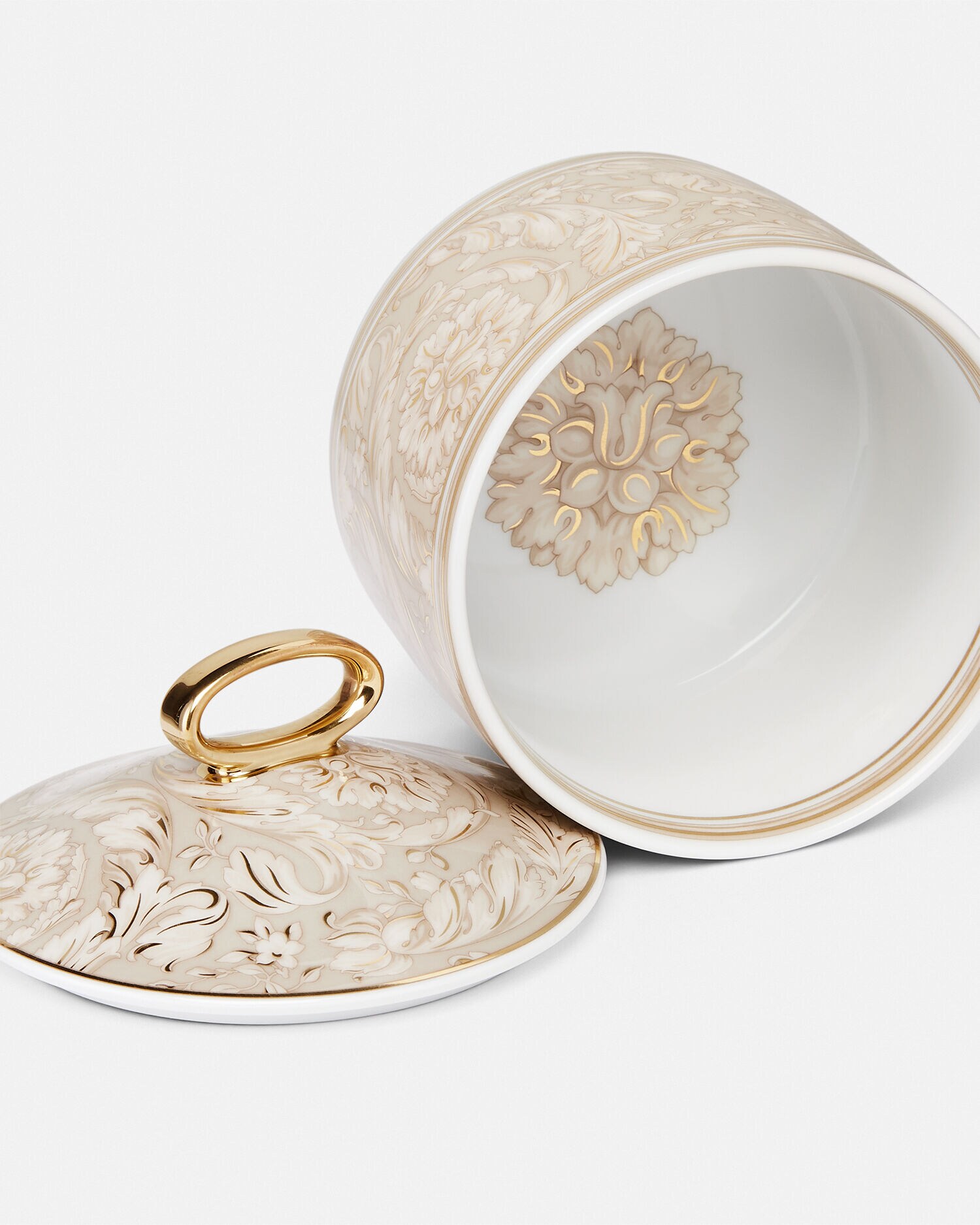 バロッコ ベージュ スモール ボックス ベージュ,プリント | VERSACE JP