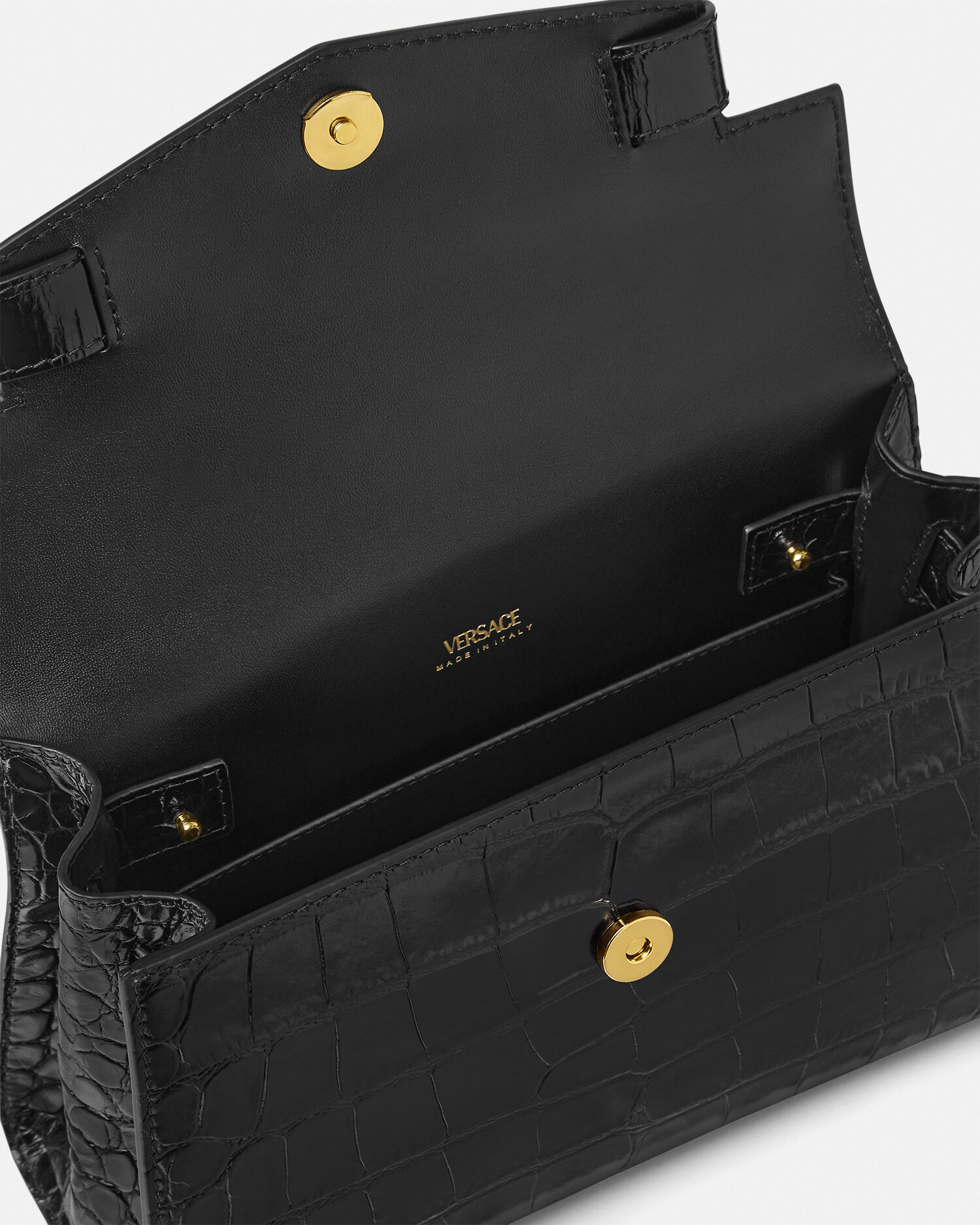 トカ吉様注文専用 メドゥーサ '95 クロコエフェクト トップハンドル ブラック,ゴールド
